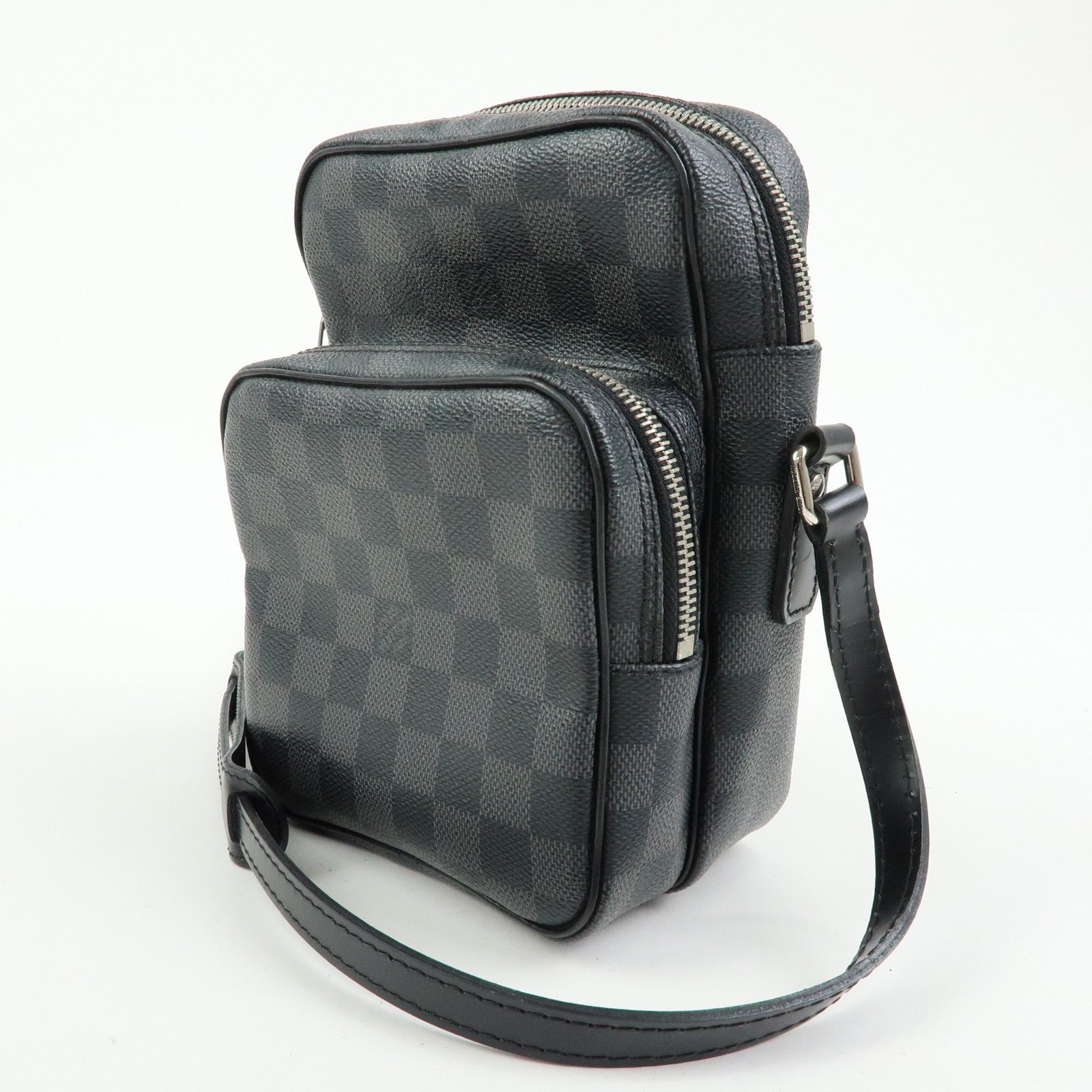 Louis Vuitton Damier Graphite Rem Shoulder Bag Black N41446