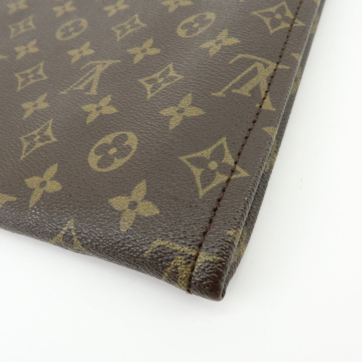 Louis Vuitton Monogram Posh Documents Clutch Bag Brown M53456