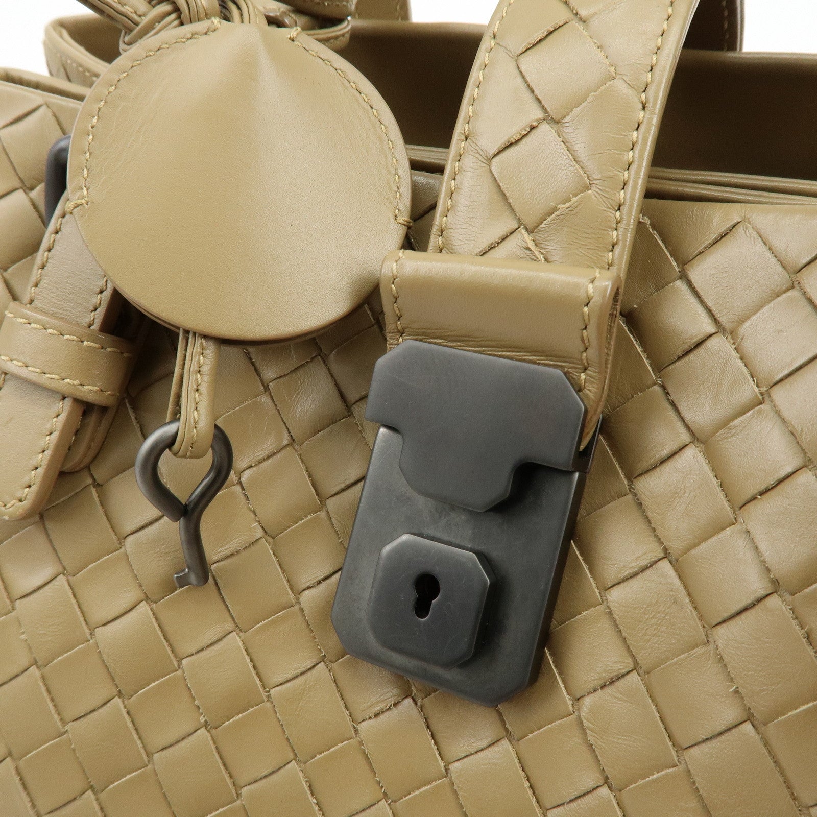 BOTTEGA VENETA Intrecciato Roma 2Way Bag Hand Bag Beige B04296879H