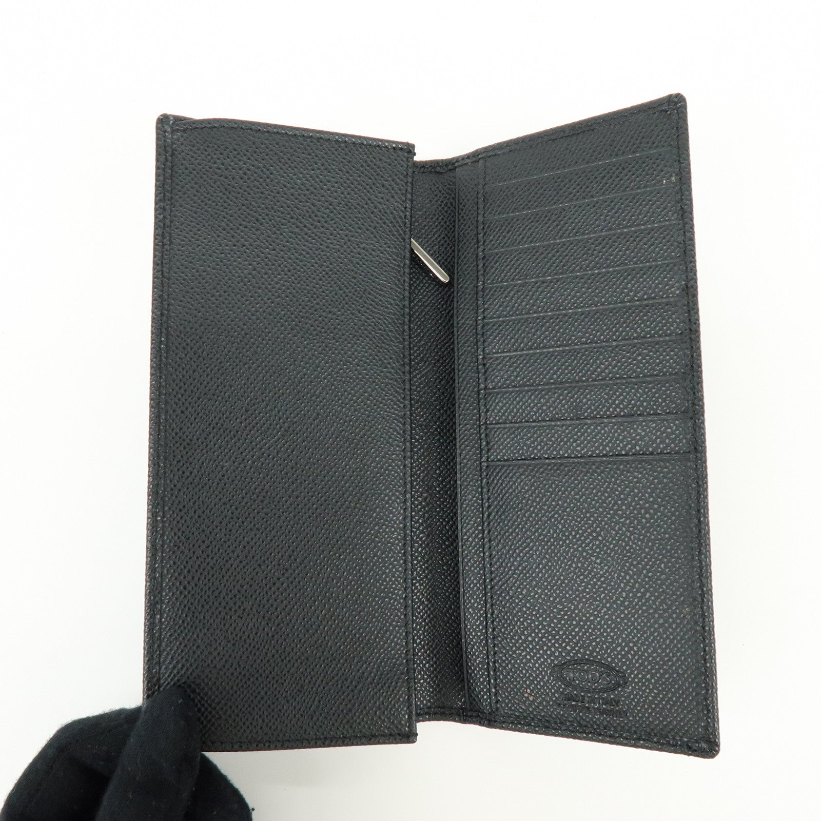 BVLGARI  FRED TOD'S  Leather Polyester Pouch Name Tag Long Wallet Lot