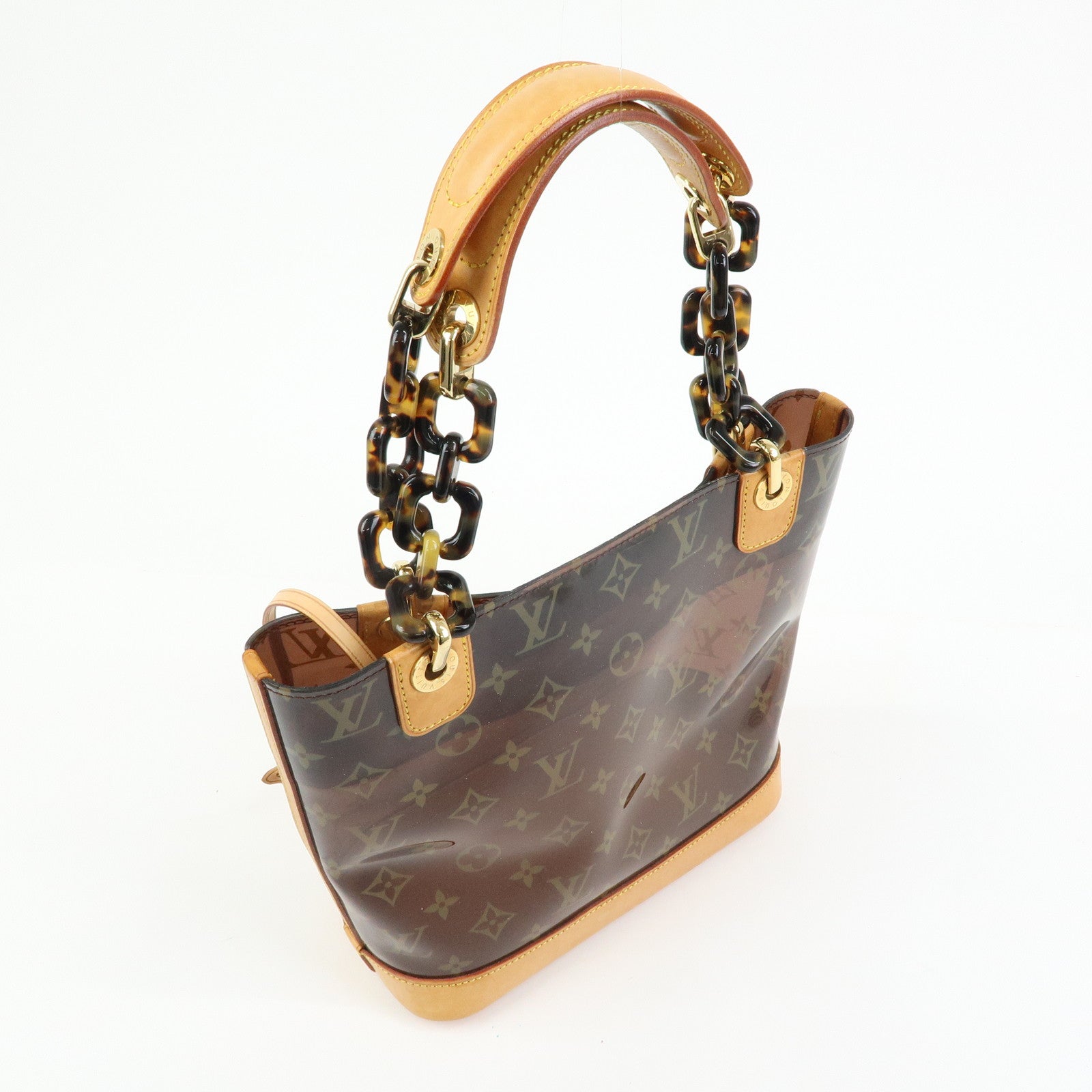 Louis Vuitton Monogram Cabas Ambre PM Tote Bag Clear Brown M92502