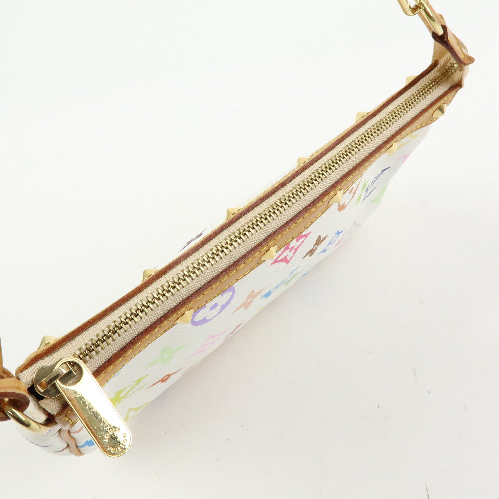 Louis Vuitton Monogram Multicolor Pochette Accessoires Blanc M92649