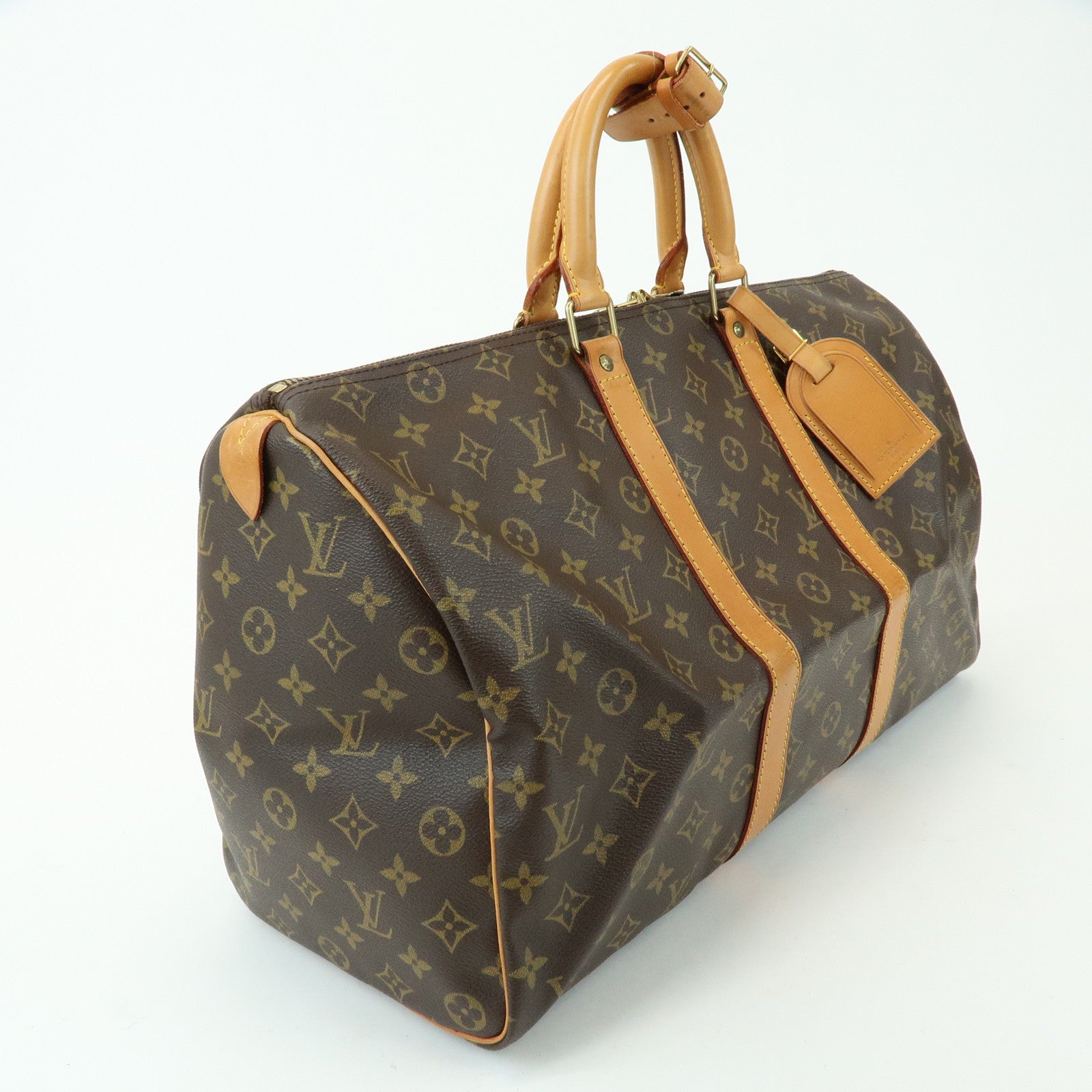 Louis Vuitton Monogram  Keep All 45 CanvasBoston Bag Brown M41428