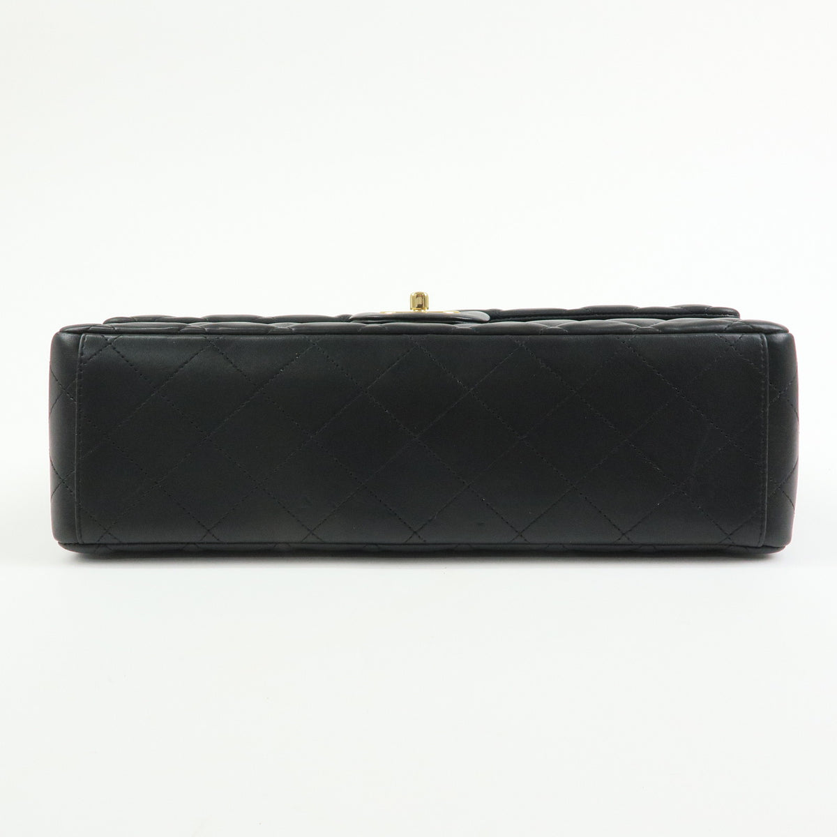 CHANEL Jumbo Matelasse 34 Lamb Skin Chain Shoulder Bag Black A01094