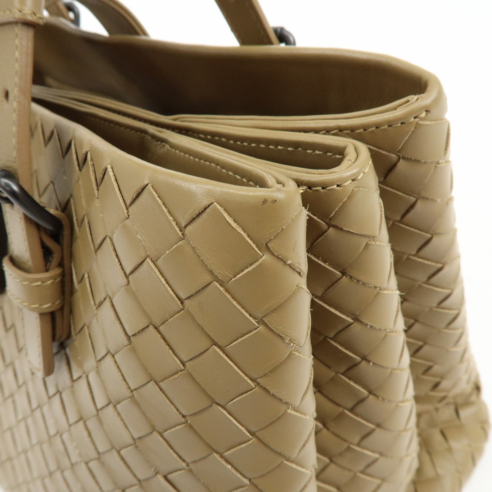 BOTTEGA VENETA Intrecciato Roma 2Way Bag Hand Bag Beige B04296879H