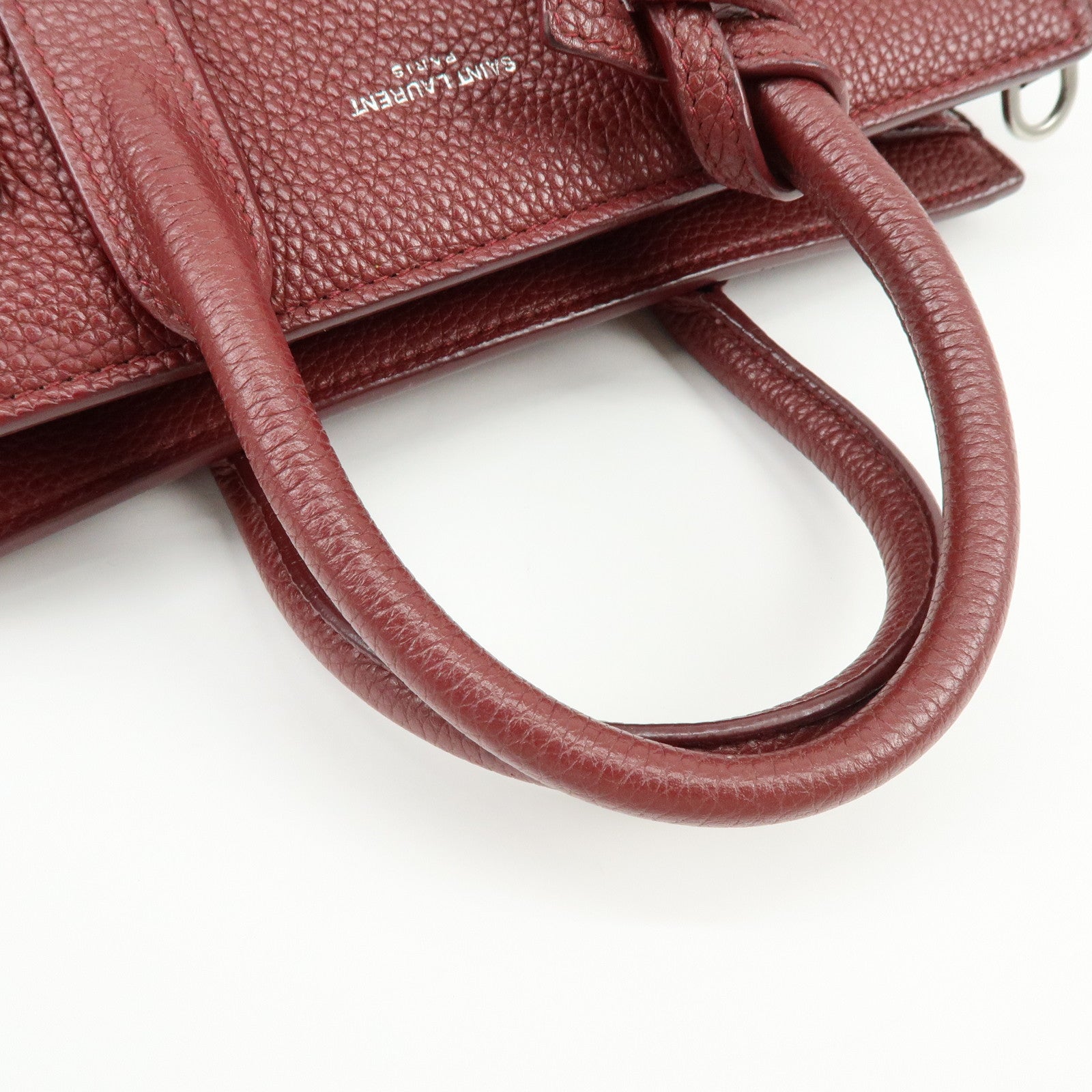 SAINT LAURENT PARIS Calf Leather Sac de Jour 2Way Hand Bag 485019