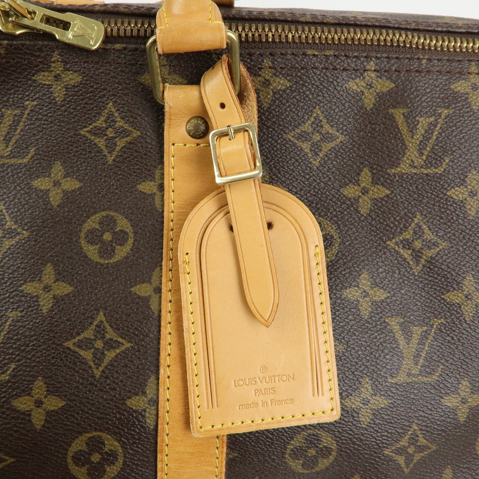 Louis Vuitton Monogram Keep All Bandouliere 60 Bag Brown M41412