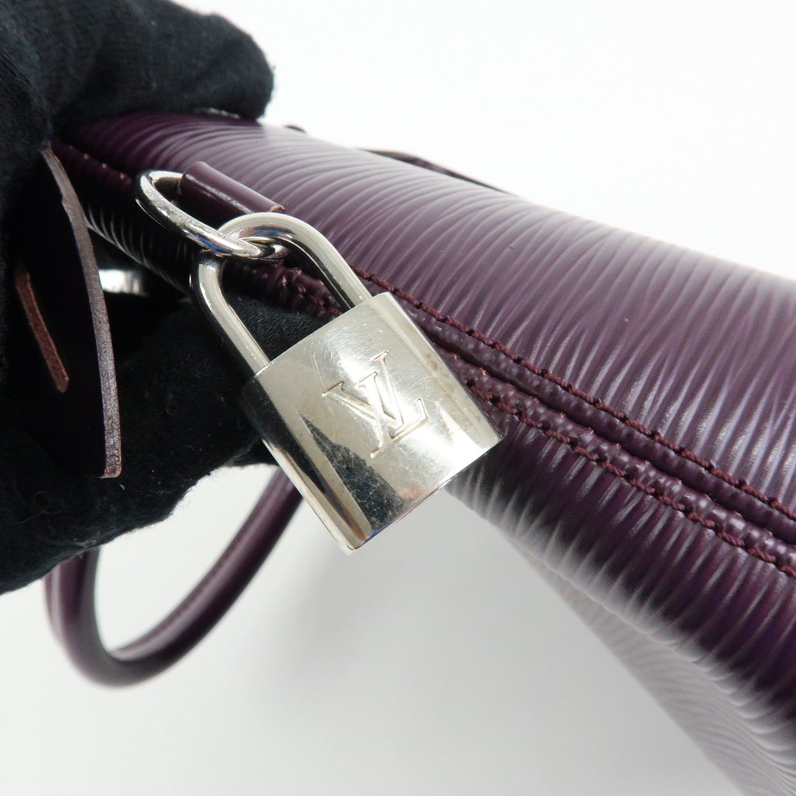 Louis Vuitton Epi Lockit PM Tote Bag Hand Bag Cassis M4229K