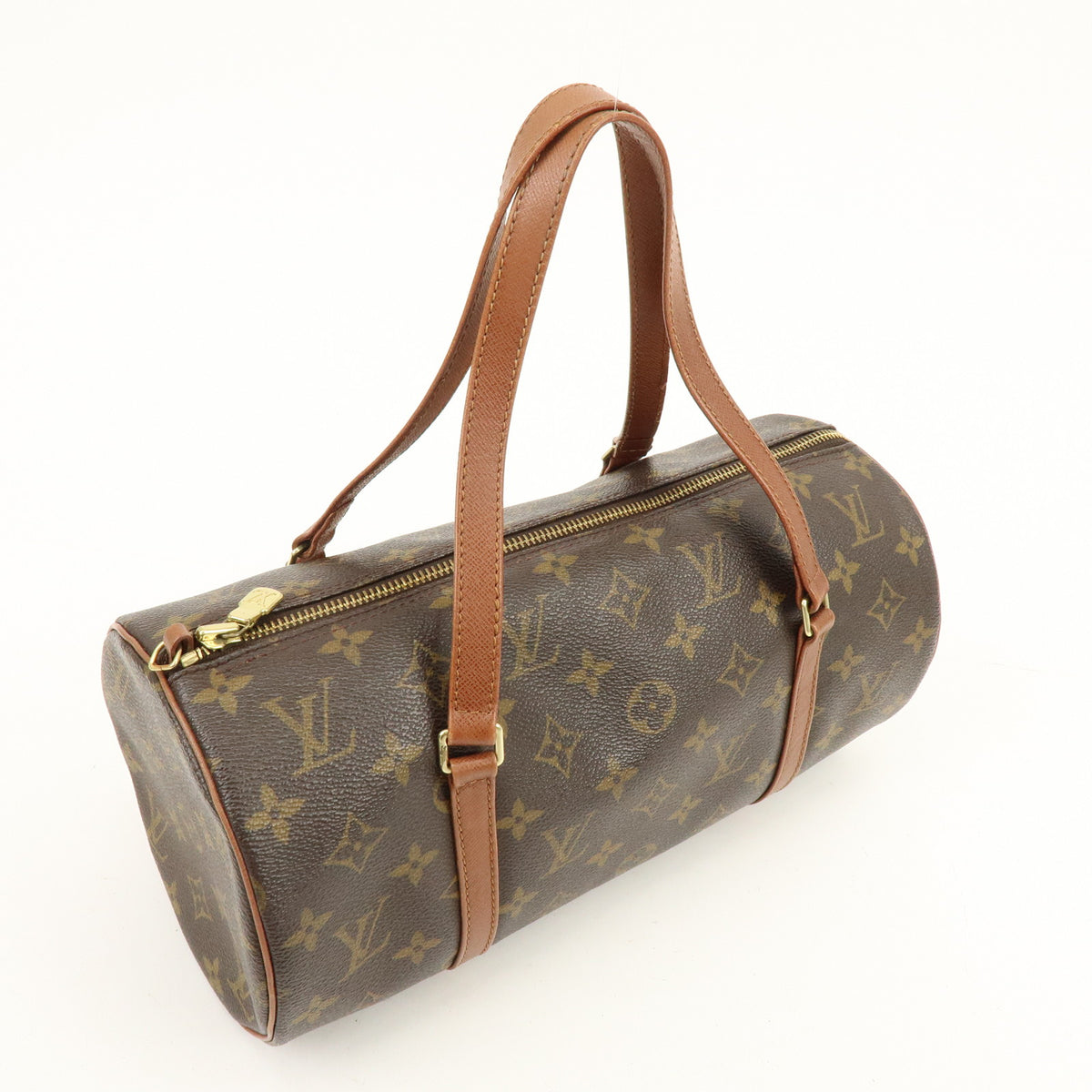 Louis Vuitton Monogram Papillon 30 Hand Bag Brown M51365