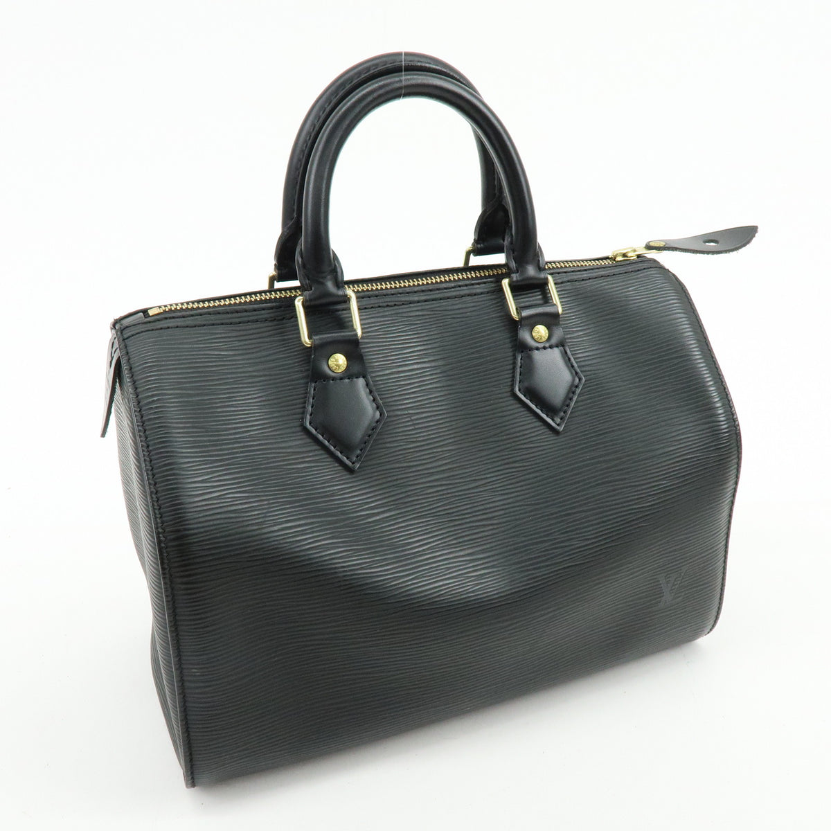 Louis Vuitton Epi Leather Speedy 25 Hand Bag Boston Bag Noir M59032