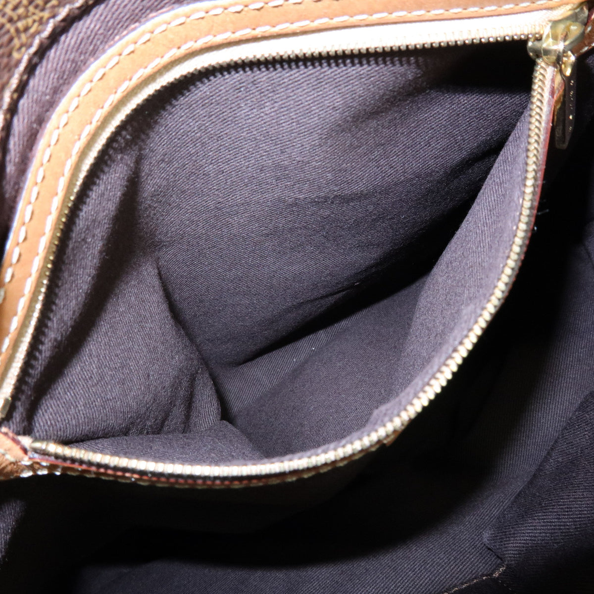CELINE Macadam PVC Leather Tote Bag Hand Bag Brown