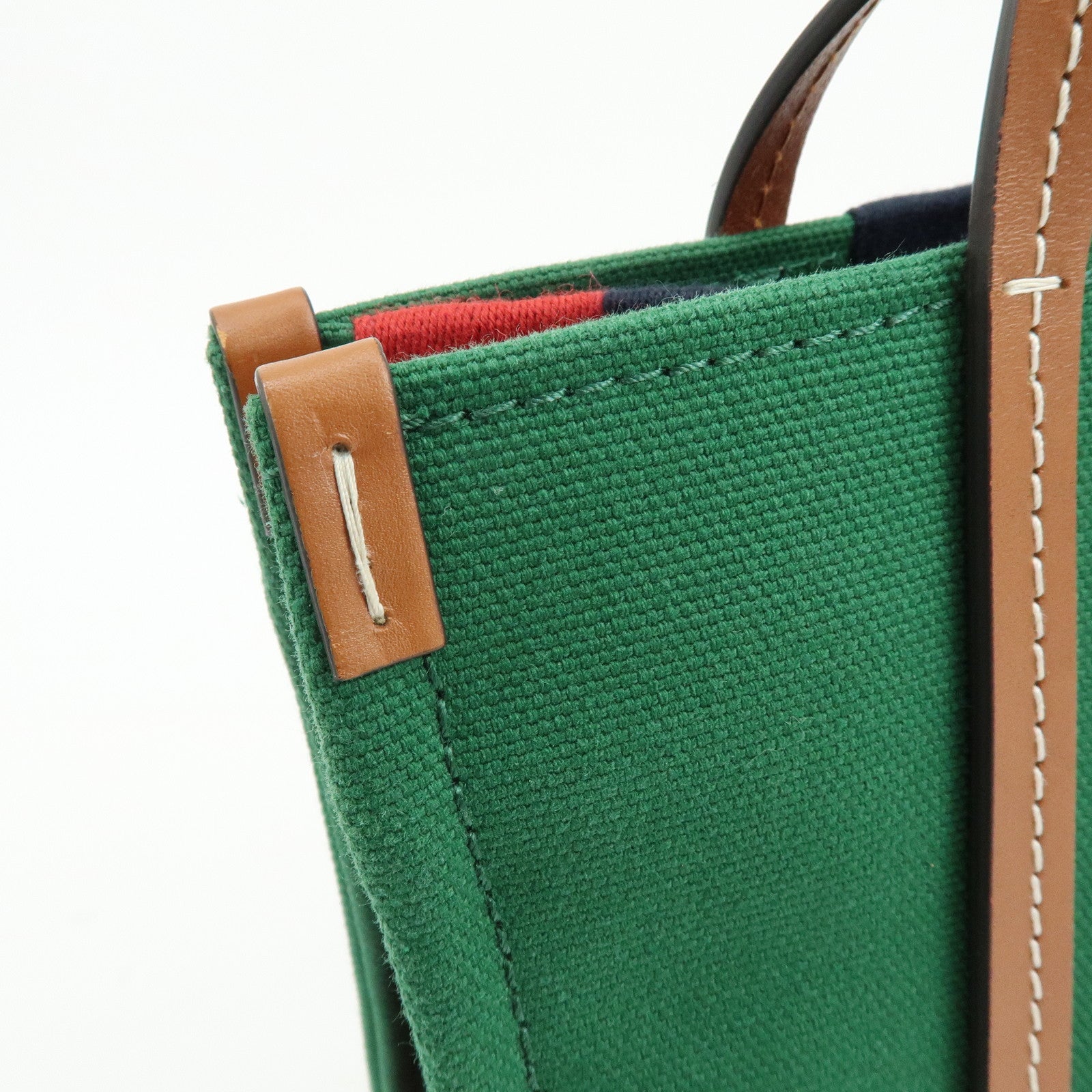 GUCCI Interlocking G Sherry Canvas 2Way Bag Hand Shoulder Bag 727728