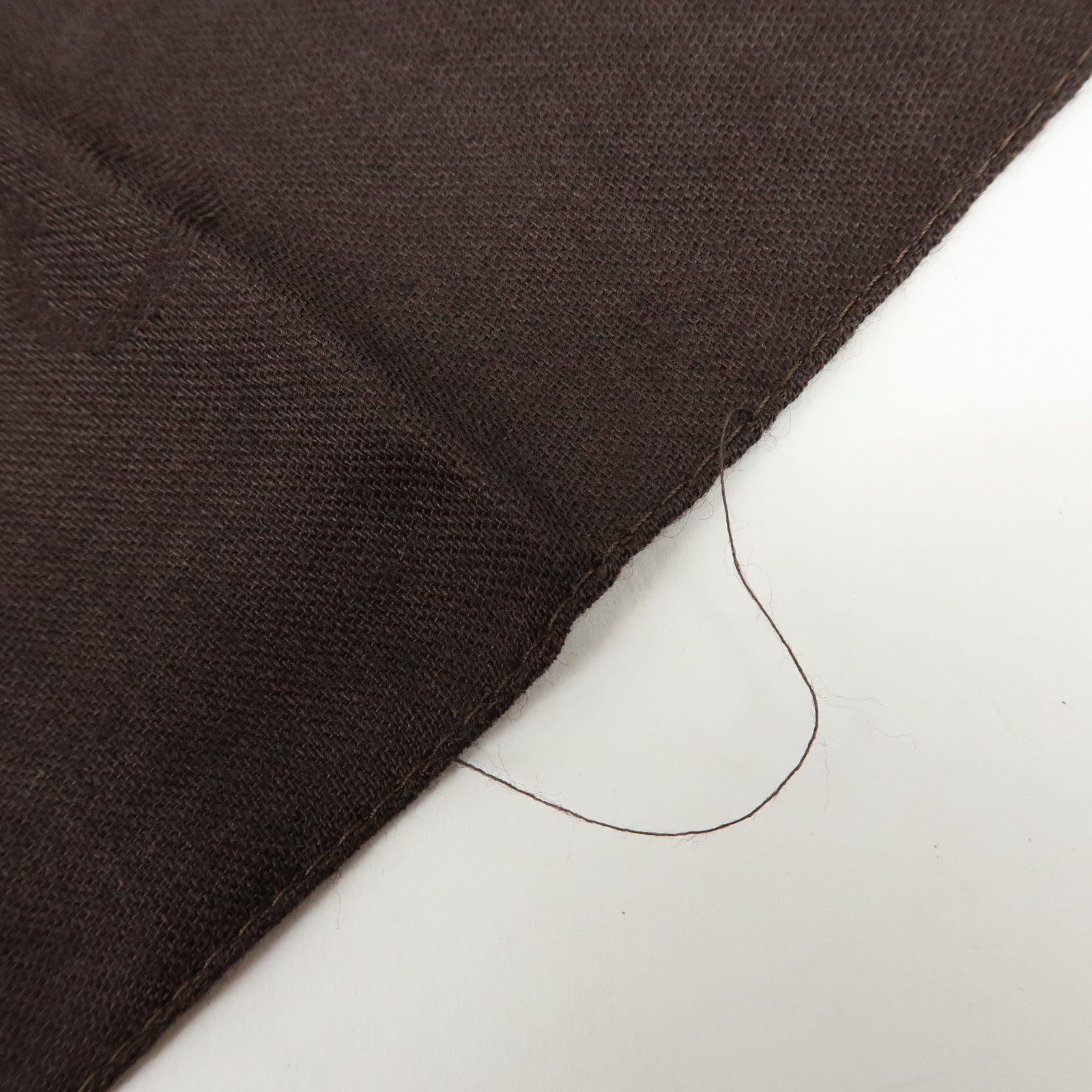 GUCCI GG Monogram Wool Sik Scarf Shawl Dark Brown