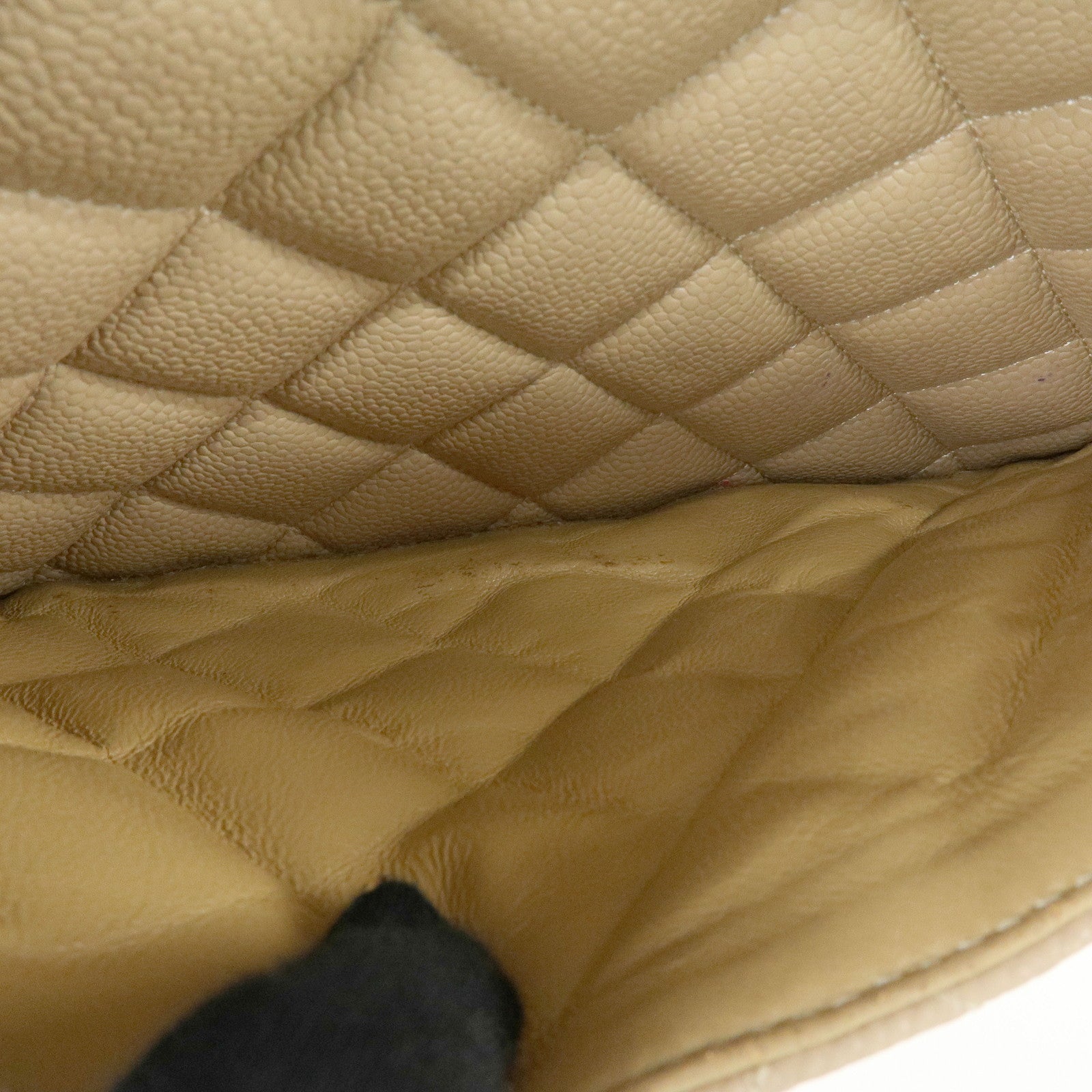 CHANEL Matelasse COCO Mark Medallion Caviar Skin Tote Bag A01804