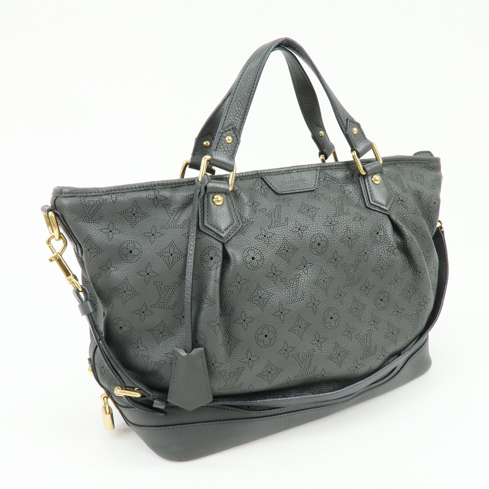 Louis Vuitton Monogram Mahina Stella GM 2Way Hand Bag Anthracite M93178