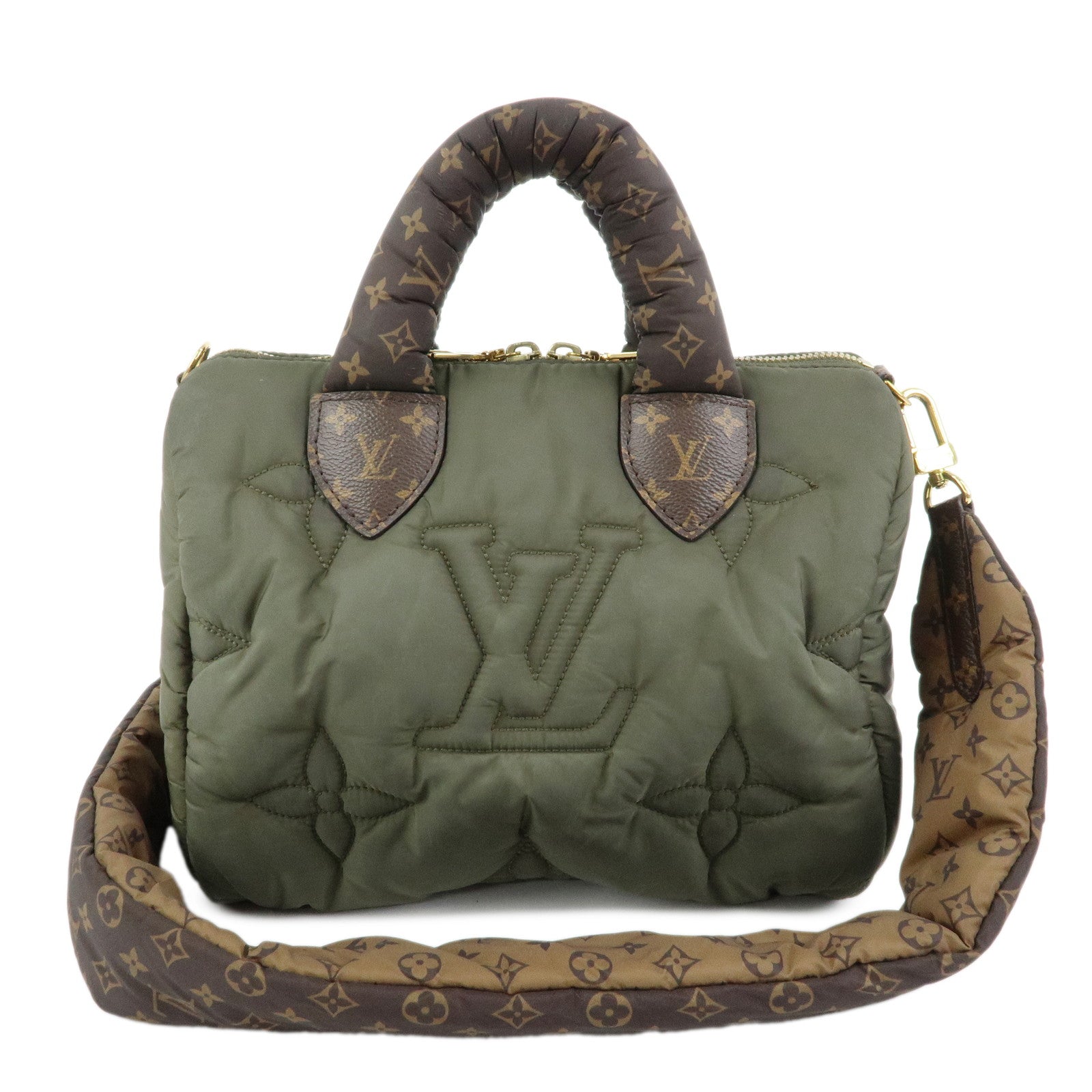 Louis Vuitton LV Pillow Speedy Bandouliere 25 2Way Bag Khaki M59009