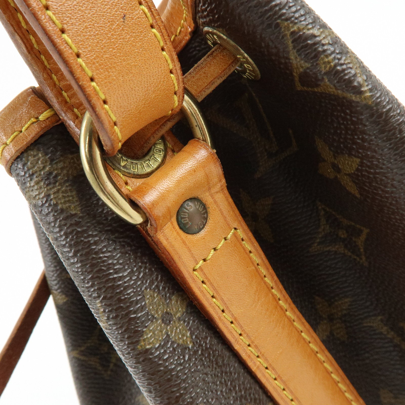 Louis Vuitton Monogram Canvas Petit Noe Shoulder Bag Brown M42226
