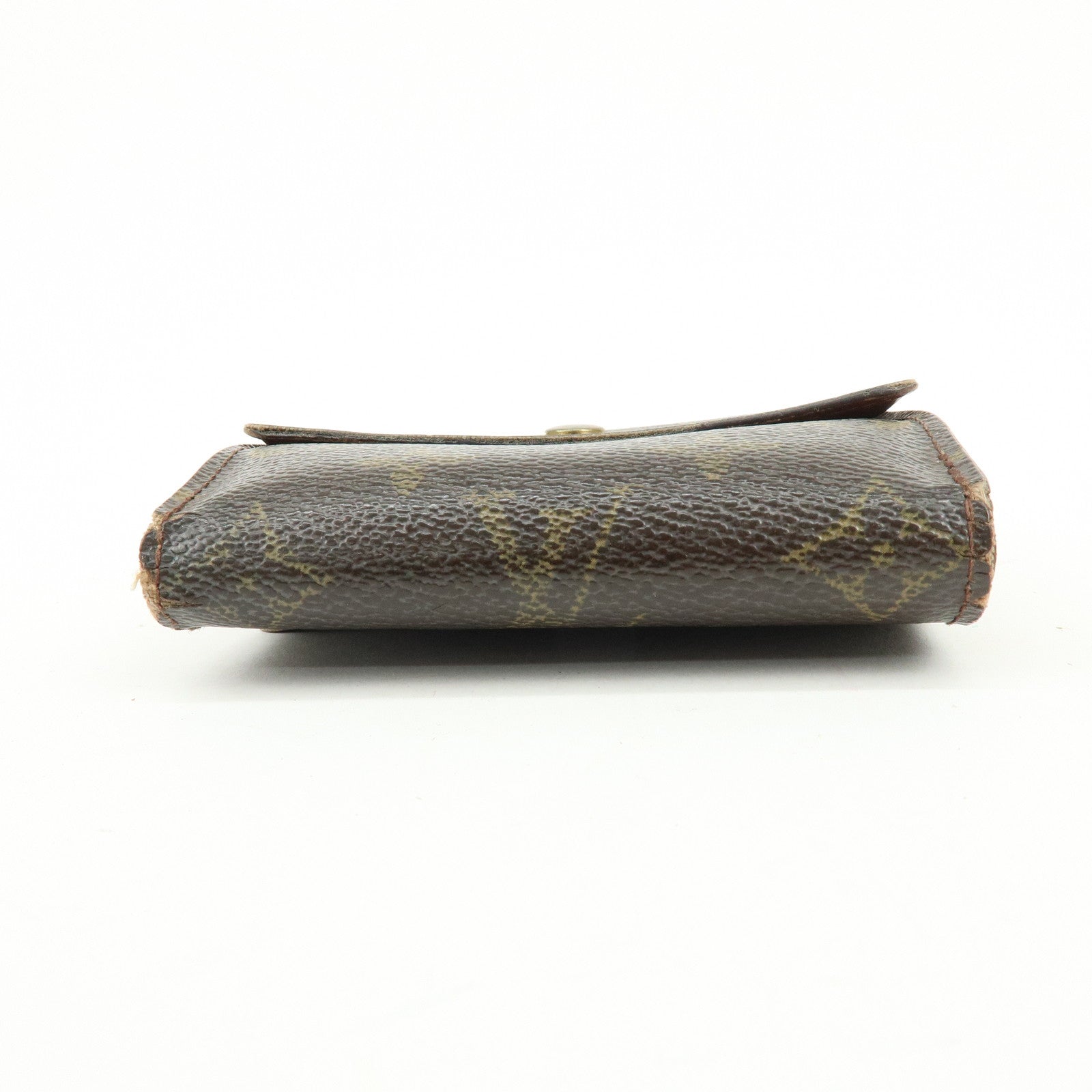 Louis Vuitton Monogram Canvas Compact Lot of 2 Wallet Long Wallet Brown