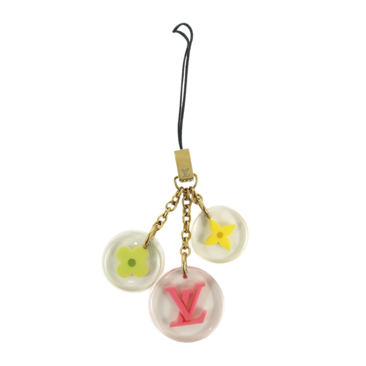 Louis Vuitton Plastic Bijou Telephone Fleurs Key Holder M65108