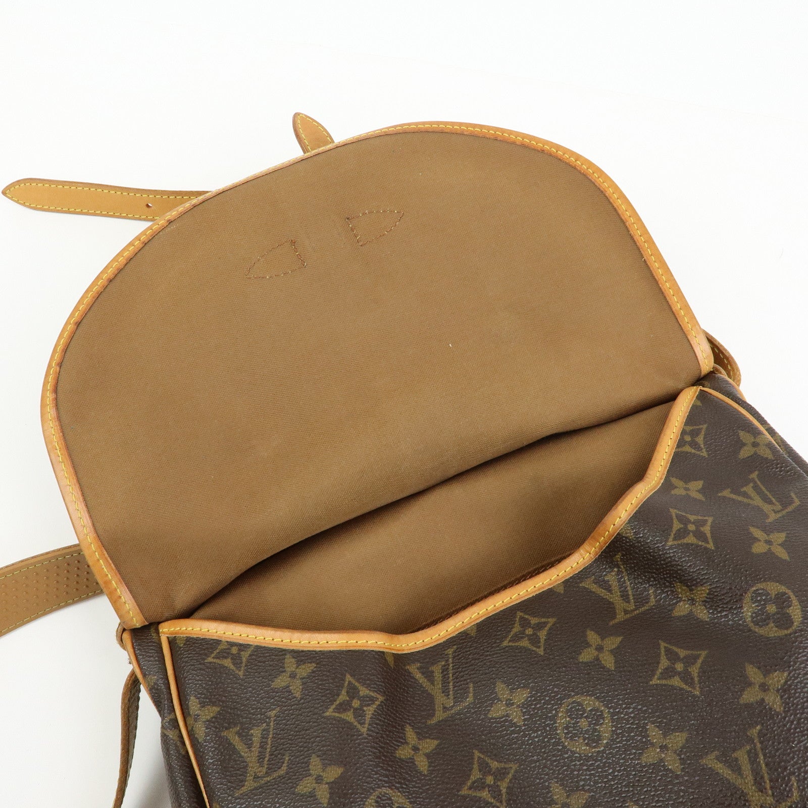 Louis Vuitton Monogram Saumur 30 Canvas Shoulder Bag Brown M42256