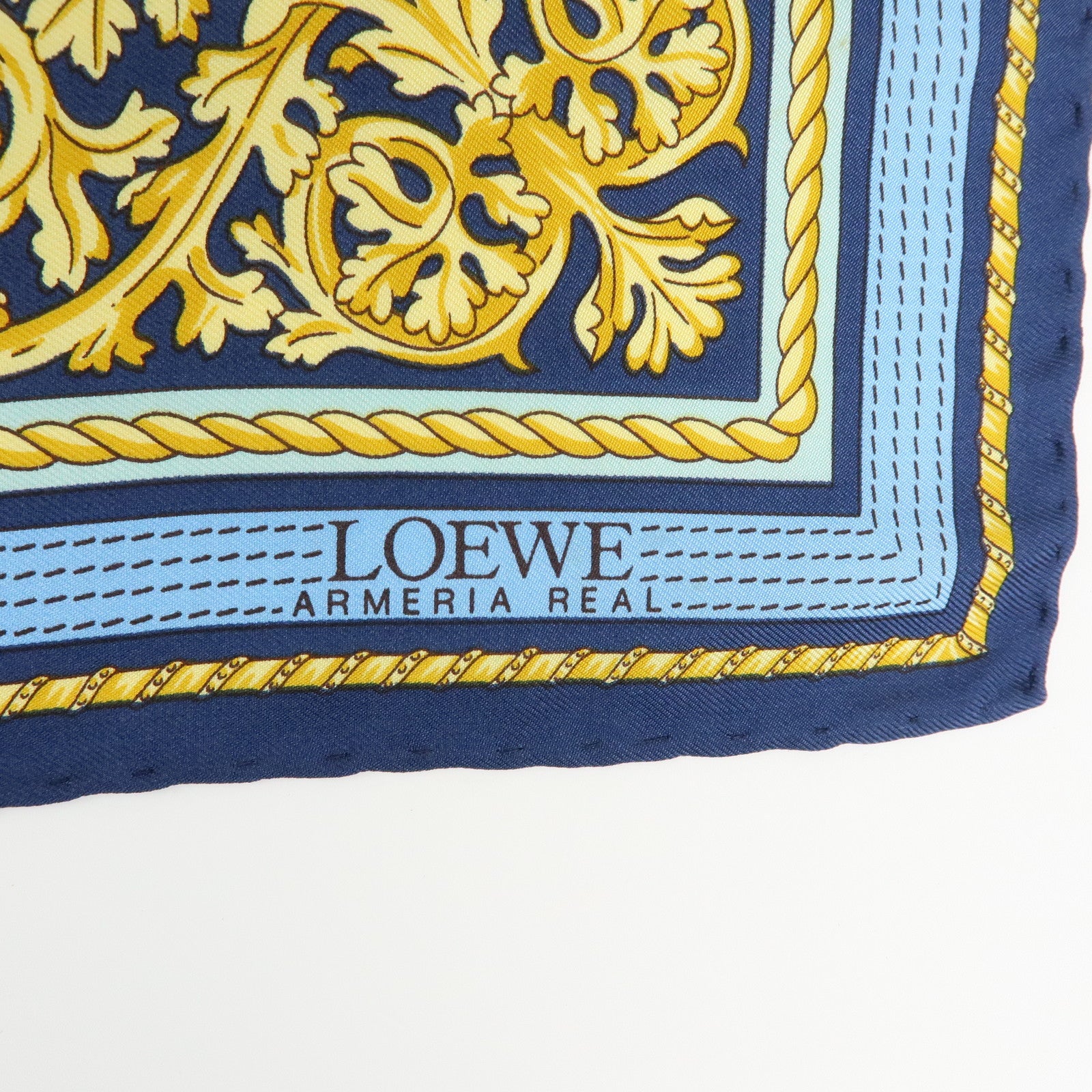 CELINE LOEWE Cartier YSL Silk 100% Scarf Lot Navy Blue Pink