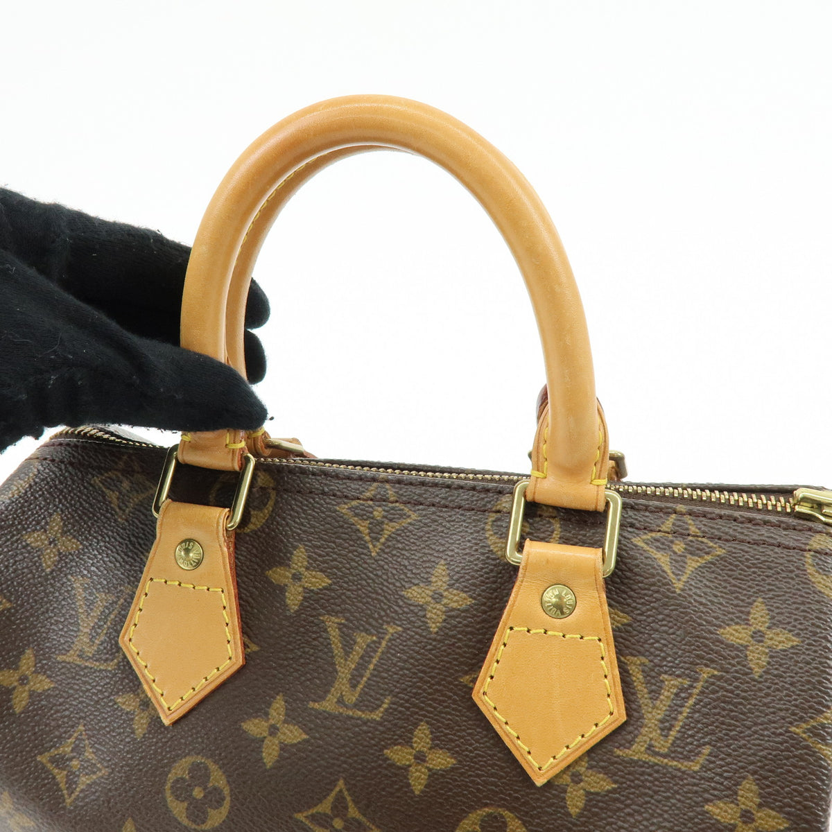 Louis Vuitton Monogram Speedy 25 Boston Bag Hand Bag Brown M41528