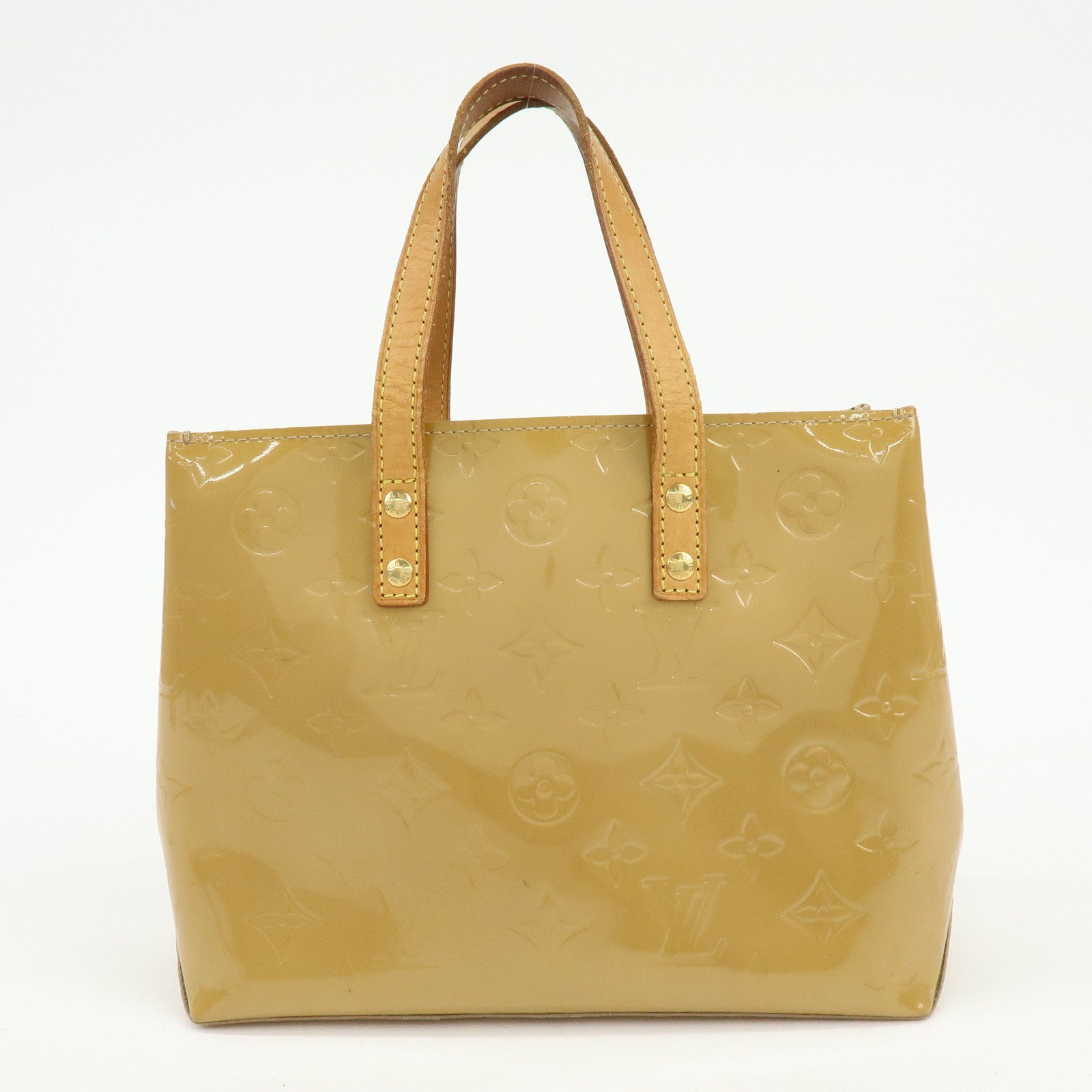 Louis Vuitton Monogram Vernis Reade PM Hand Bag Noisette M91334