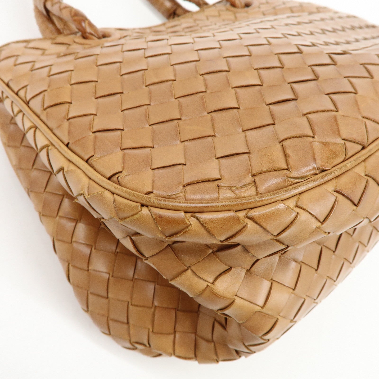 BOTTEGA VENETA Intrecciato Leather Tote Bag Brown 10691006161NAT