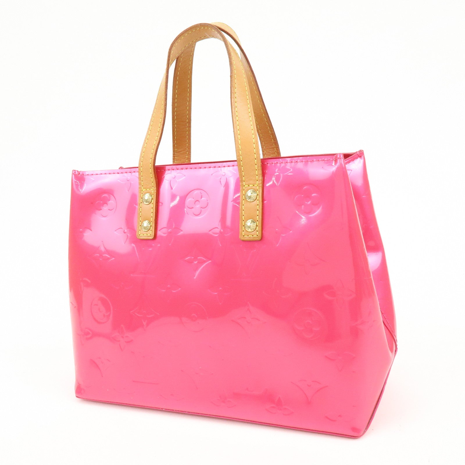 Louis Vuitton Monogram Vernis Lead PM Hand Bag Pink M91221
