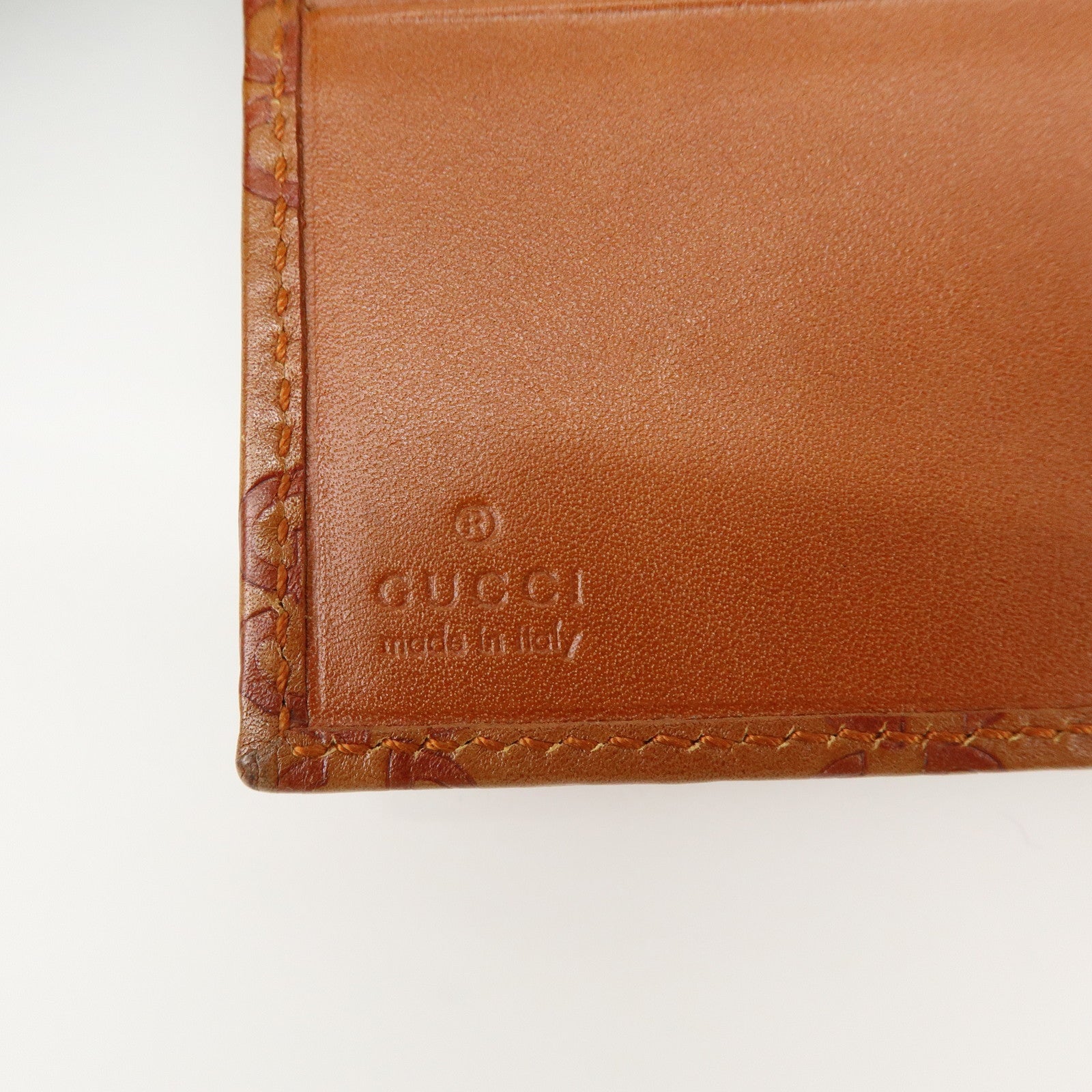 GUCCI New Jackie Guccissima Leather Compact Wallet Brown 141435