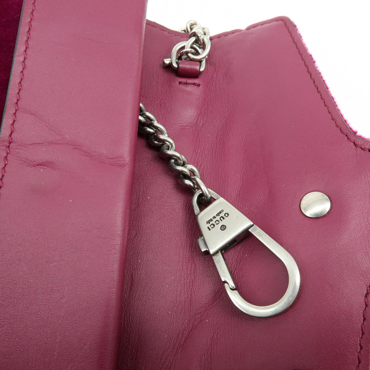 GUCCI Dionysus Super Mini Bag Velvet Chain Shoulder Bag Purple 476432