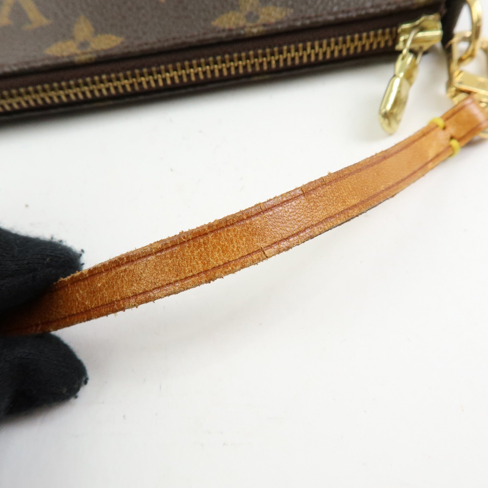 Louis Vuitton Monogram Pochette Accessoires Hand Bag Brown M51980