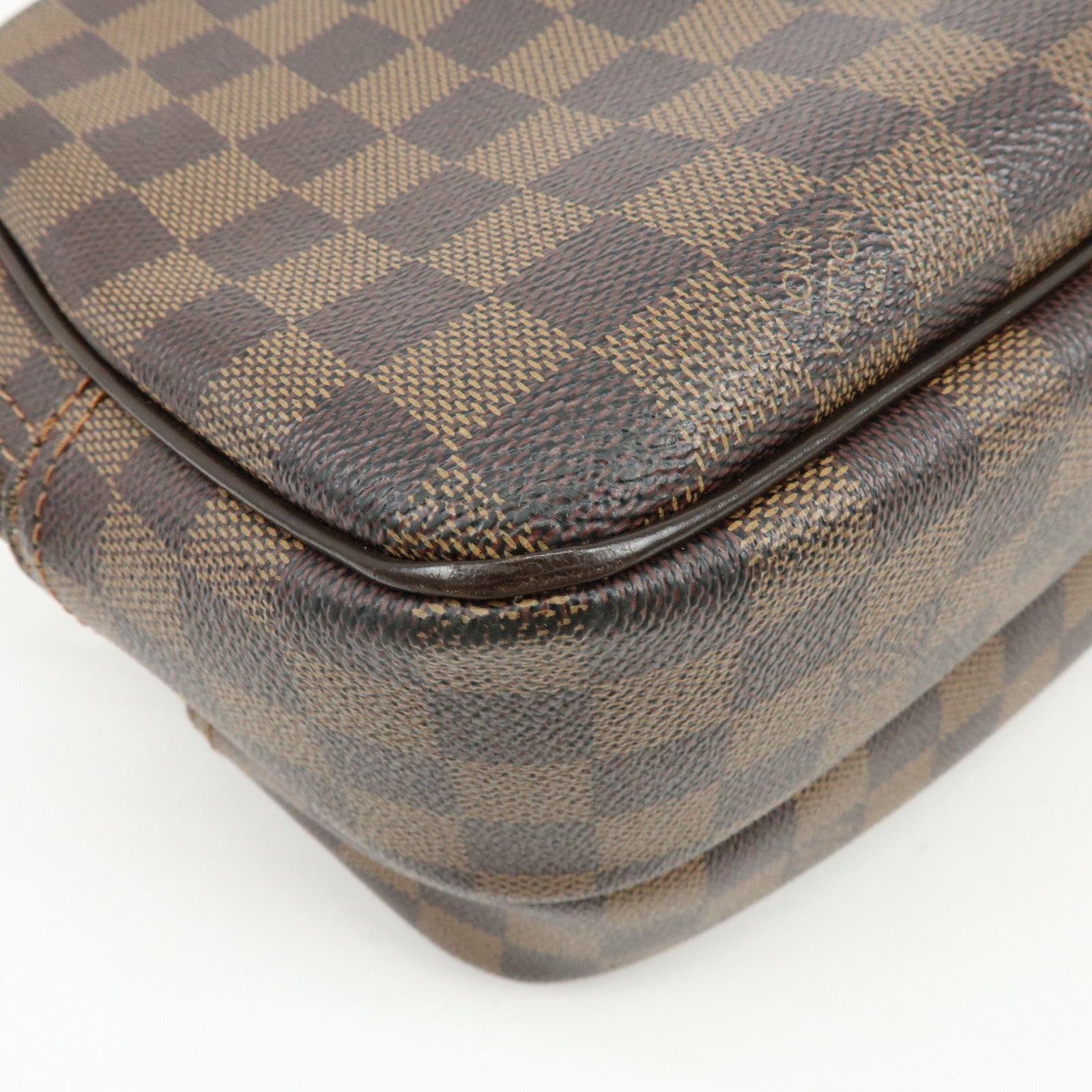 Louis Vuitton Damier Ebene Reporter PM SPO Shoulder Bag Brown M45253