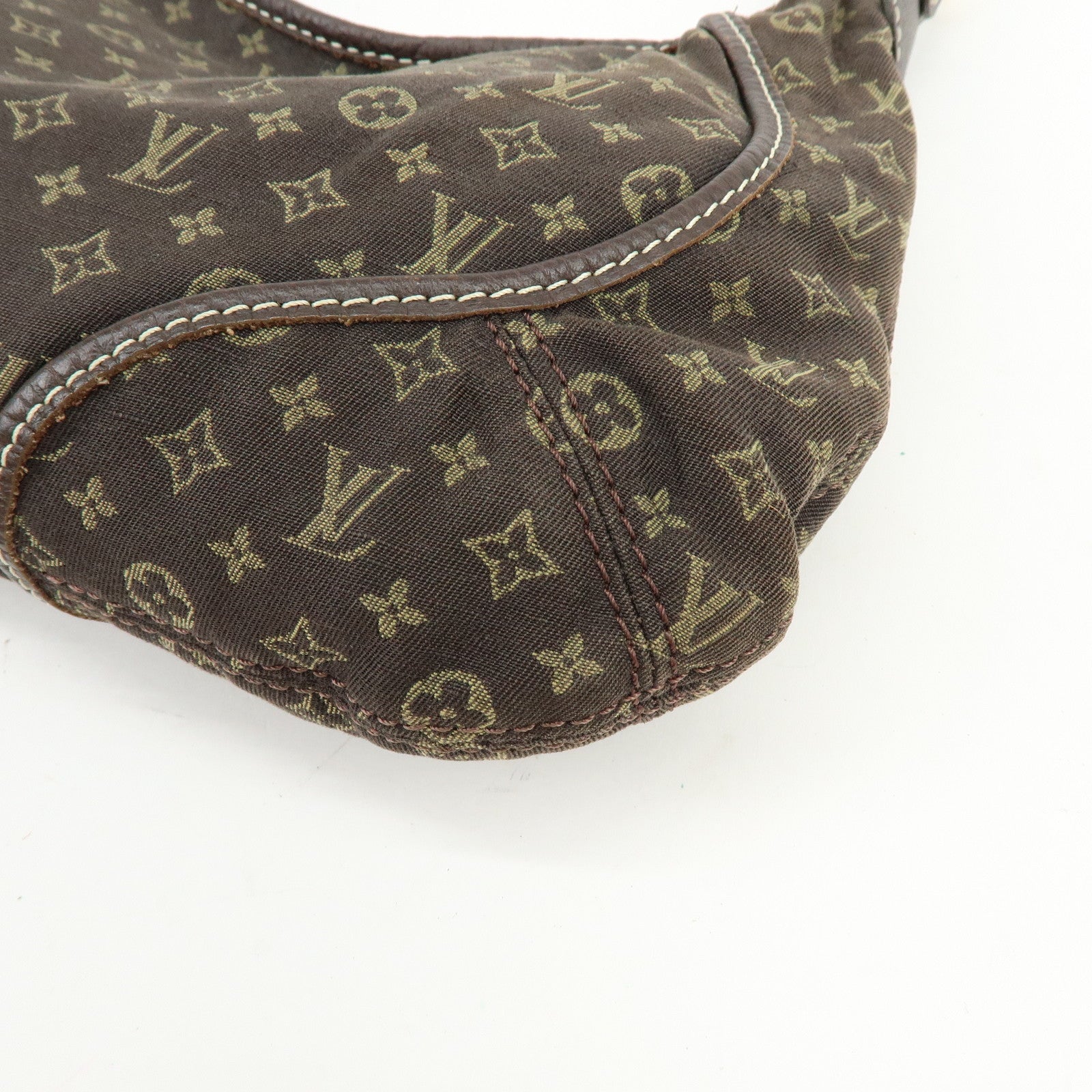 Louis Vuitton Monogram Mini Lin Manon PM Shoulder Hand Bag Ebene M95621