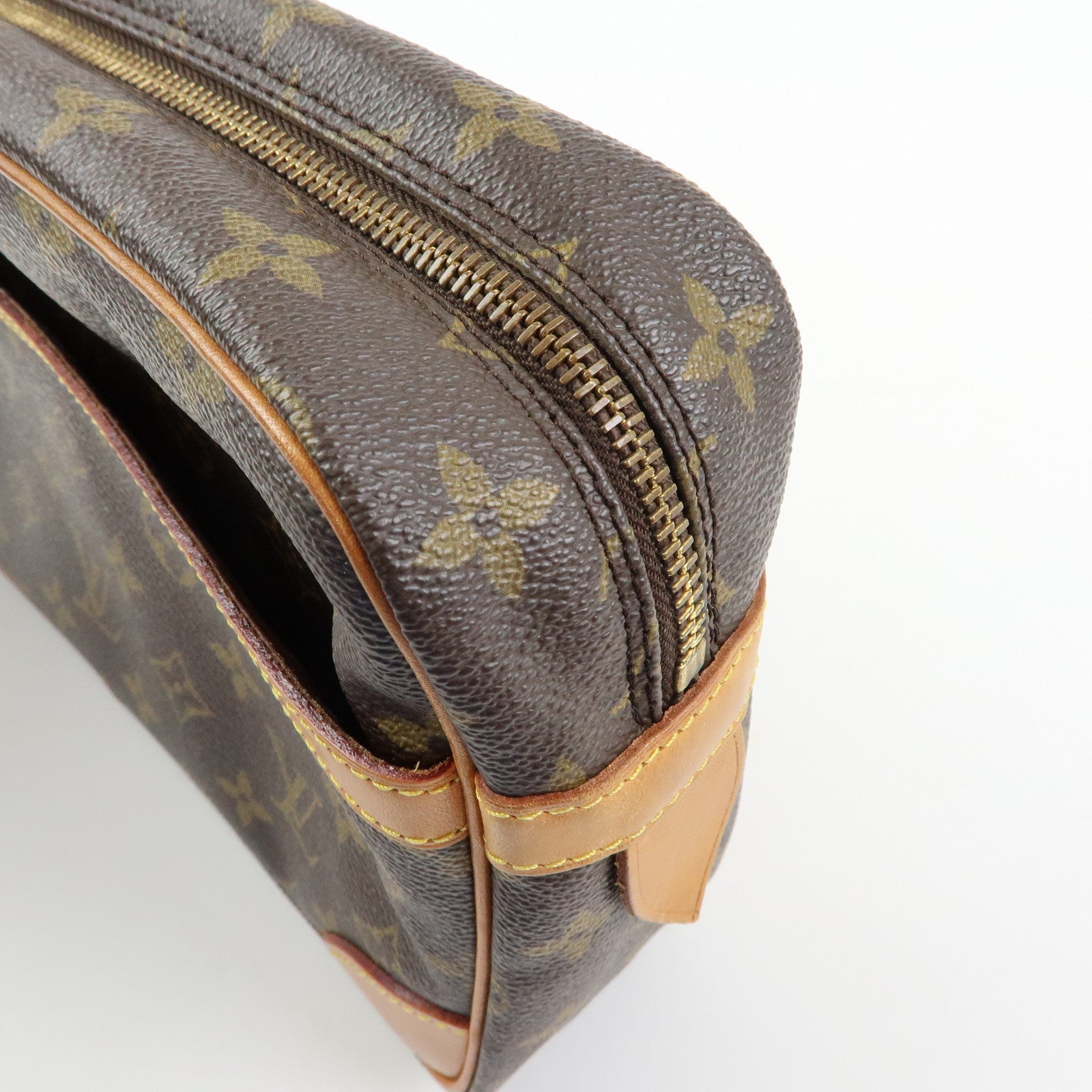 Louis Vuitton Monogram Compiegne 28 Pouch Clutch Bag Pouch Brown M51845
