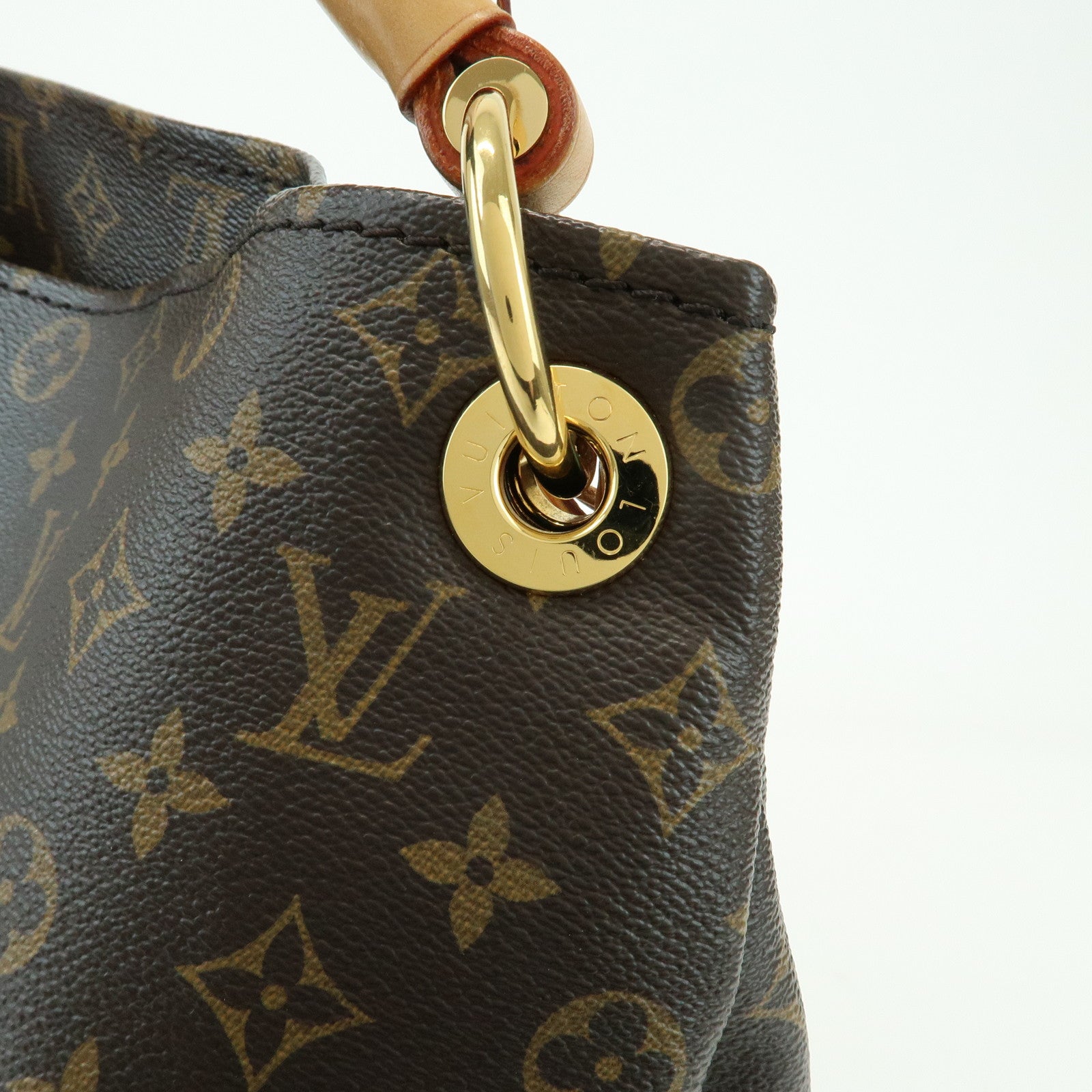 Louis Vuitton Monogram Artsy MM Shoulder Bag Brown M40249