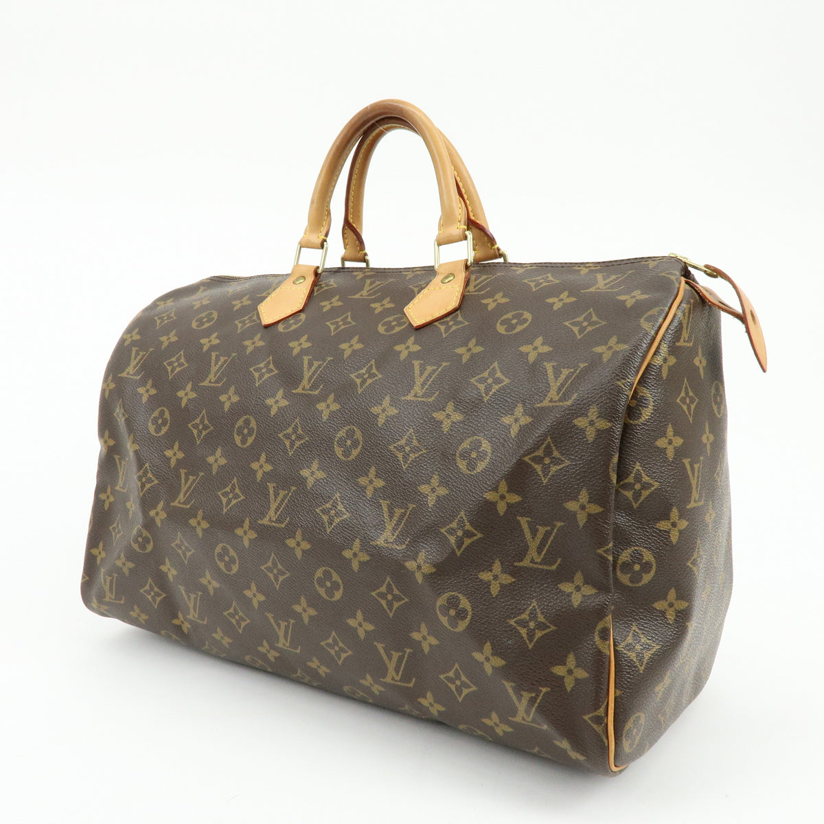 Louis Vuitton Monogram Speedy 40 Hand Bag Boston Bag Brown M41522