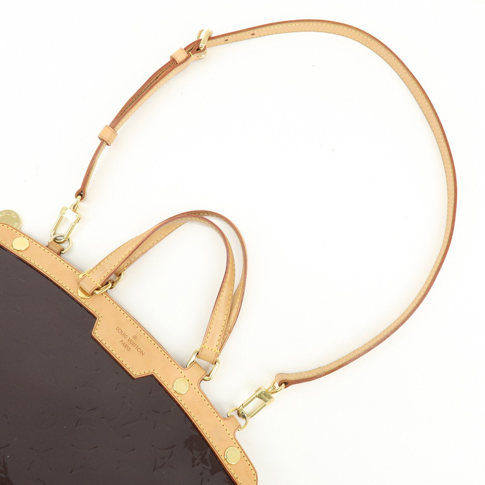Louis Vuitton Monogram Vernis Brea MM 2Way Shoulder Bag Amarante M91619