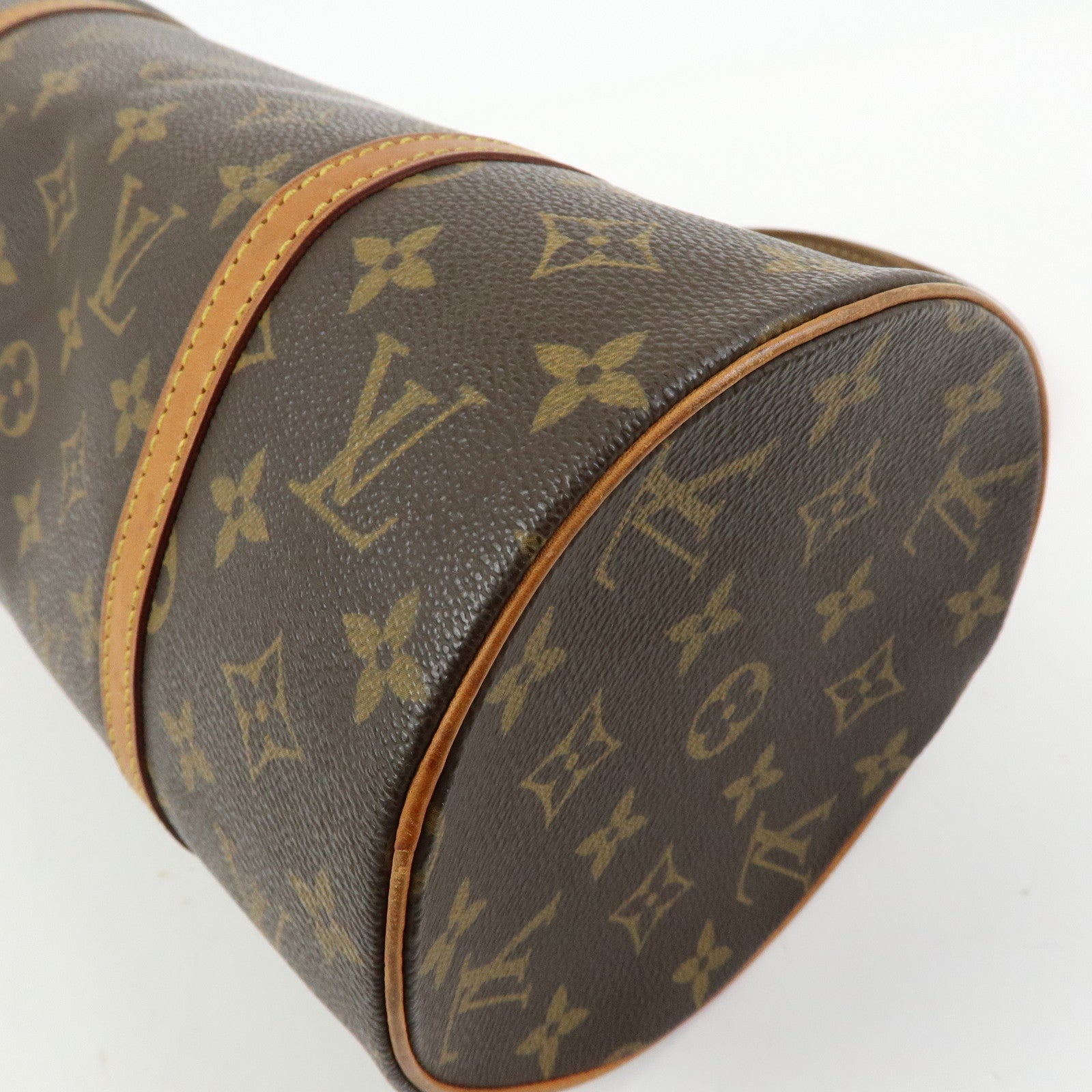 Louis Vuitton Monogram Papillon 30 Hand Bag Brown M51385