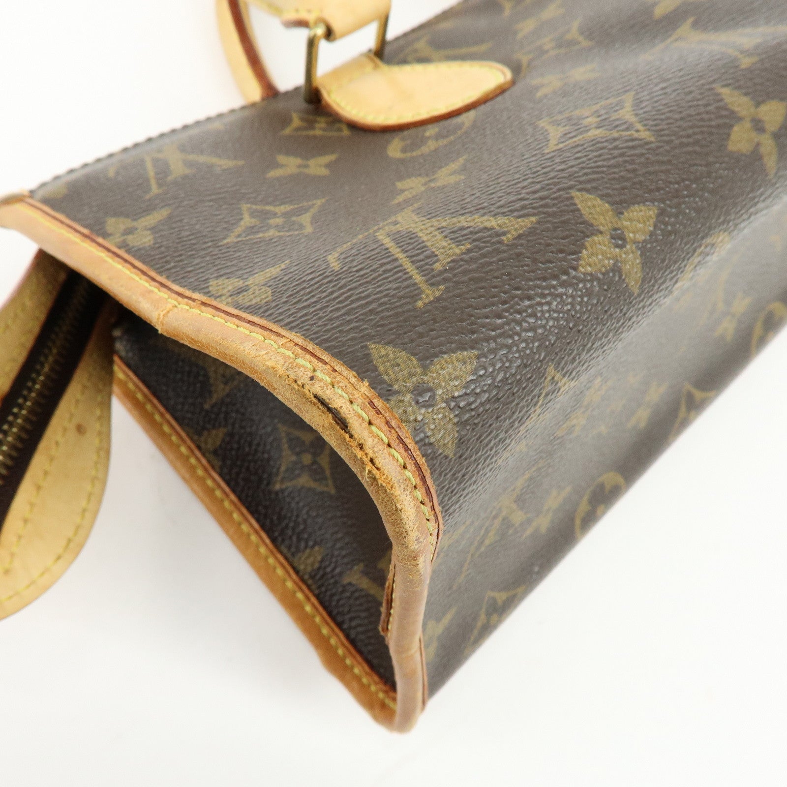 Louis Vuitton Monogram Canvas Popincourt Hand Bag Brown M40009