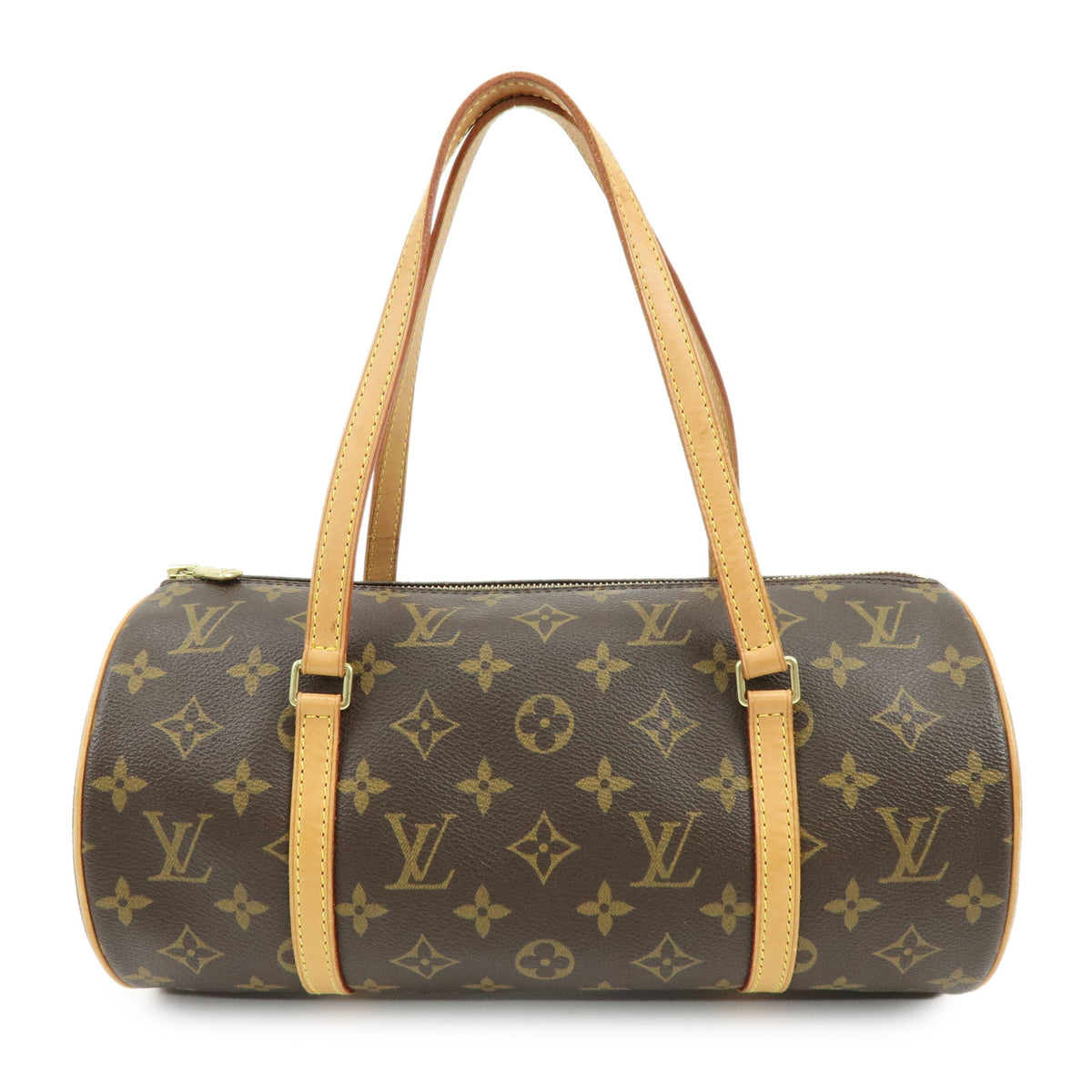 Louis Vuitton Monogram Papillon 30 Hand Bag Brown M51385