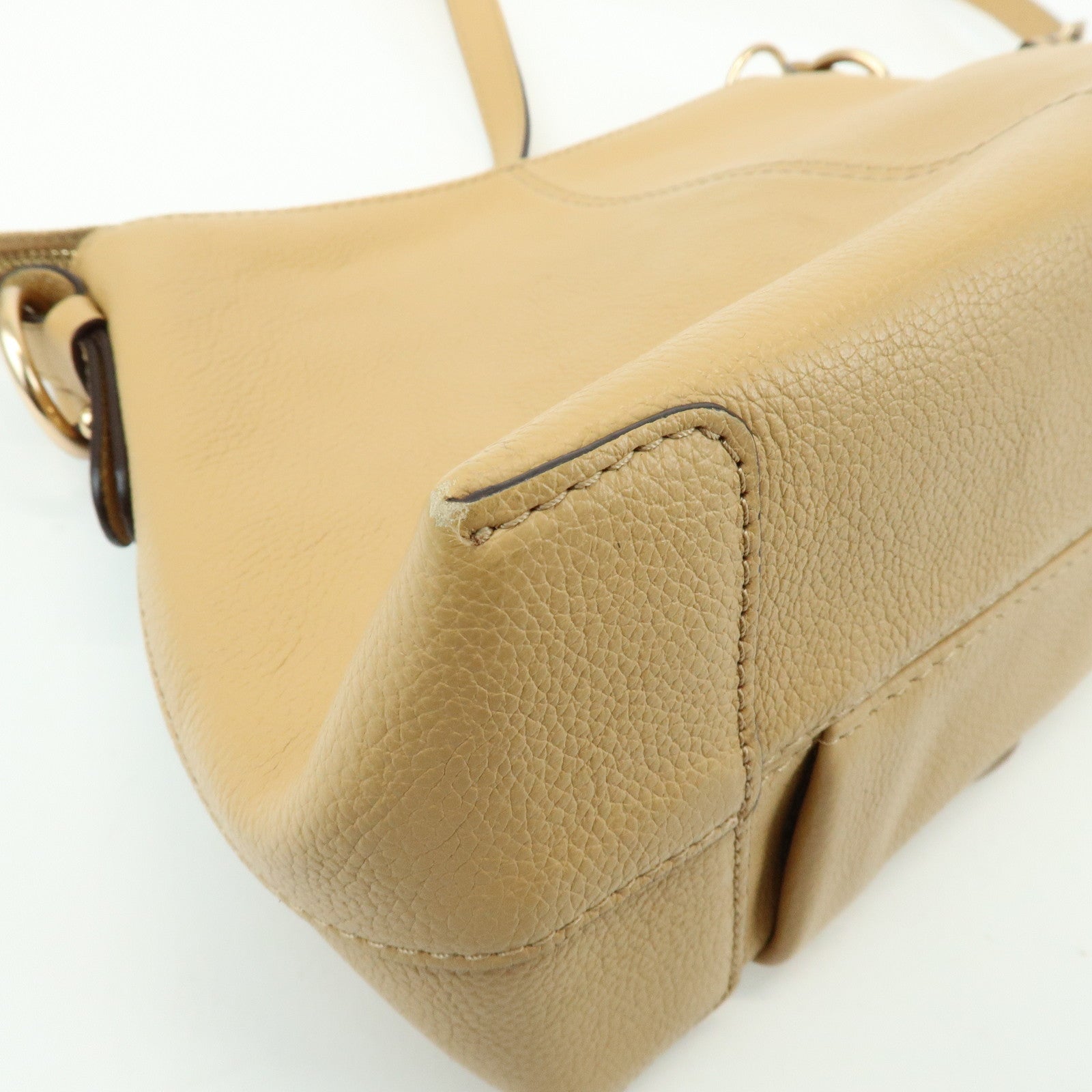 Chloe See by Chloe Joan Leather Suede 2Way Bag Hand Bag Beige