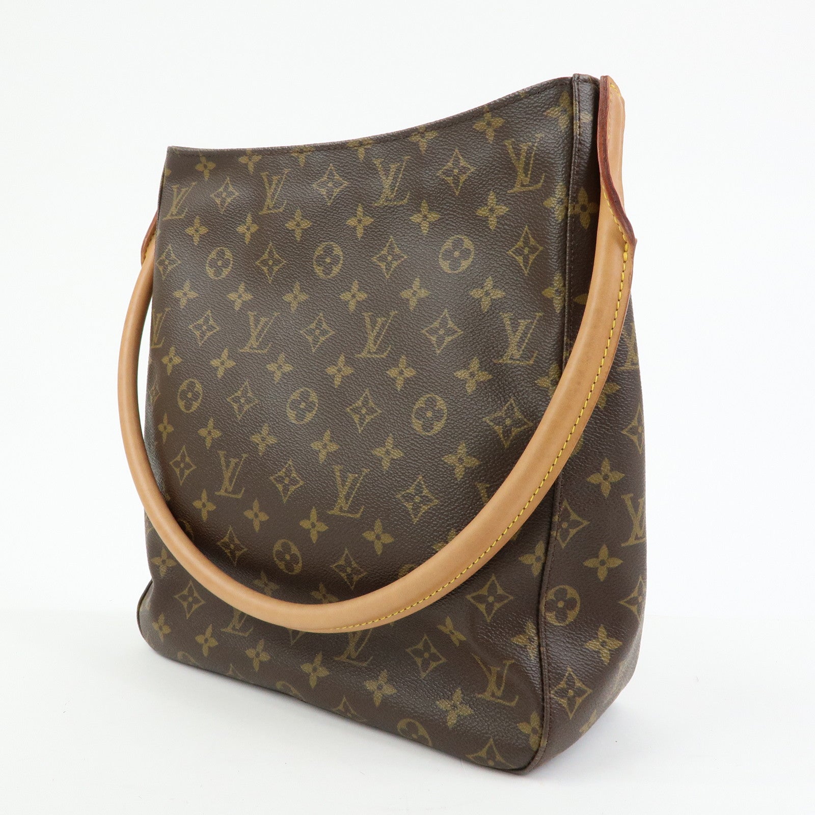 Louis Vuitton Monogram Looping GM Shoulder Bag Brown M51145