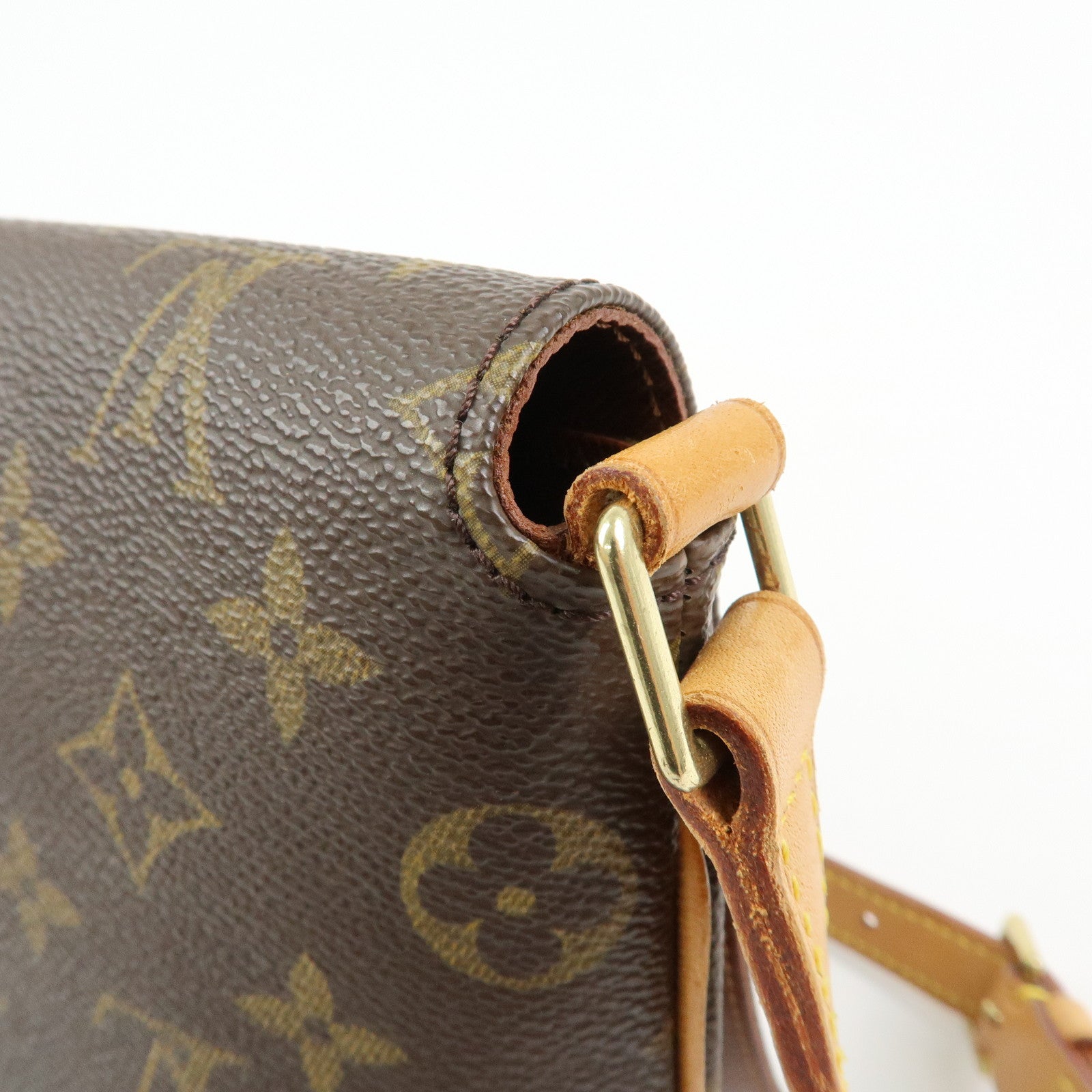 Louis Vuitton Monogram Musette Tango Short Shoulder Bag Brown M51257