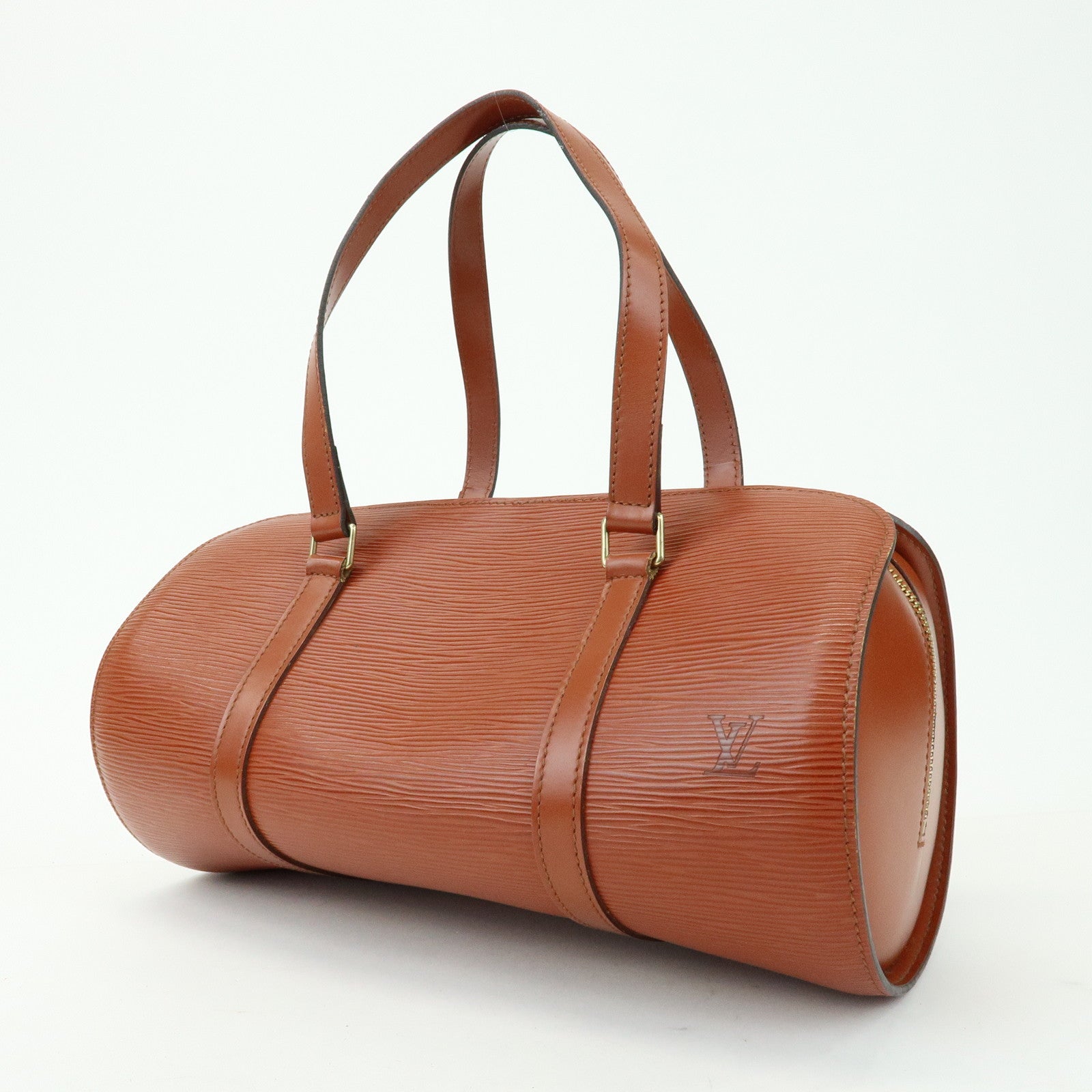 Louis Vuitton Epi Leather Soufflot Hand Bag Kenya Brown M52223