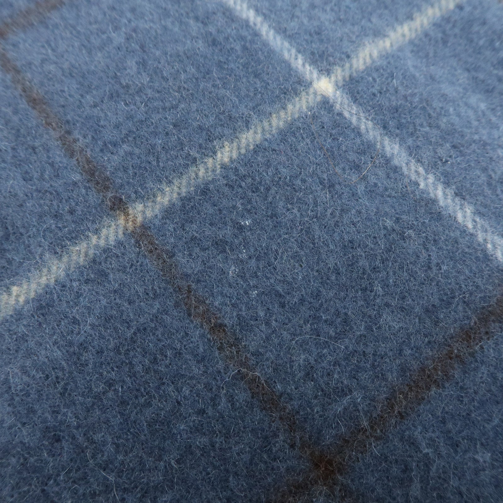 BURBERRY Set of 2 Nova Plaid Wool 100% Scarf Stole Beige Navy