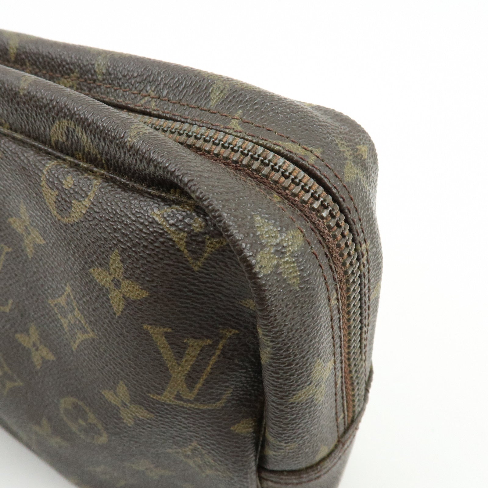 Louis Vuitton Monogram Trousse Toilette 28 Pouch Brown M47522