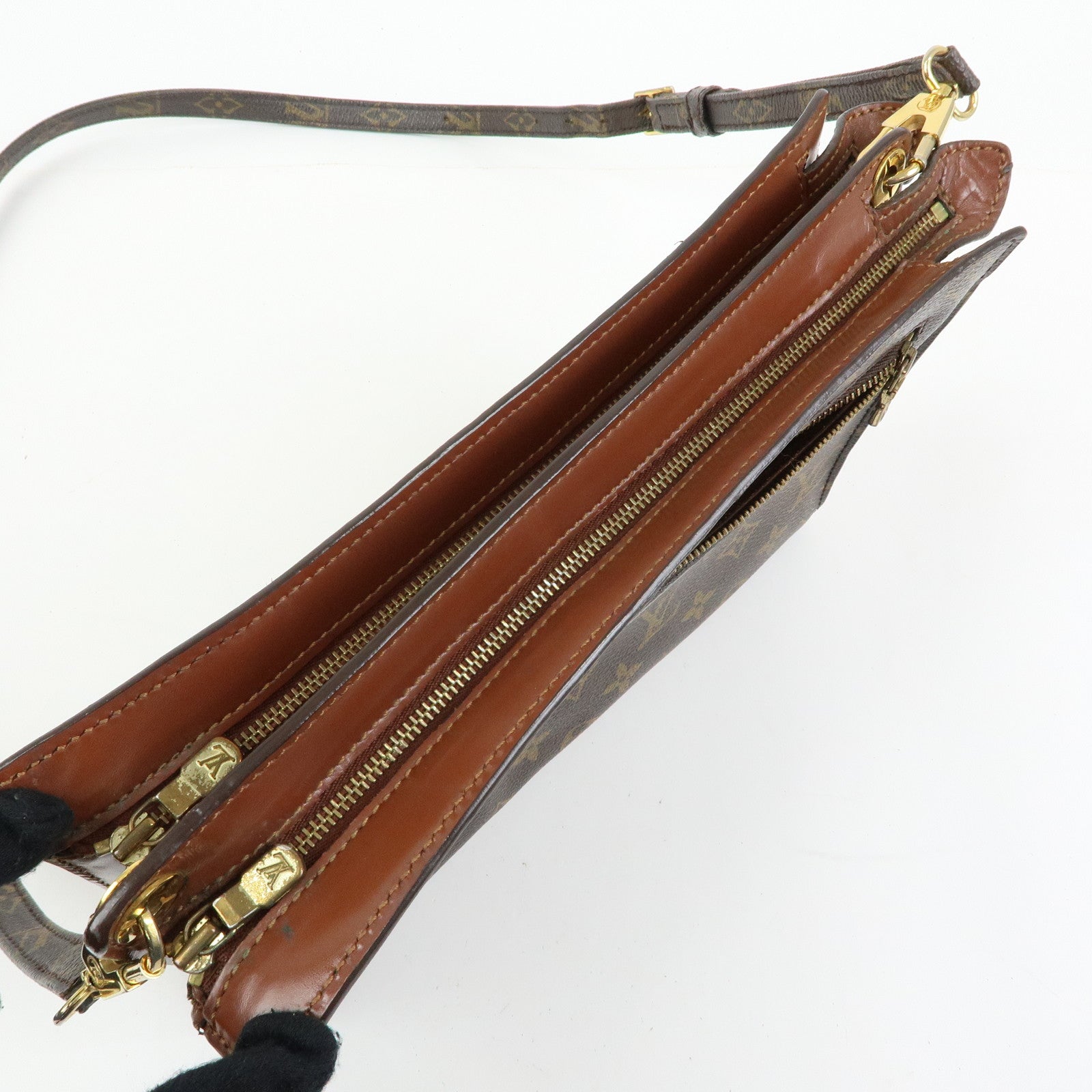 Louis Vuitton Monogram Canvas Enghien Shoulder Bag Brown M51205