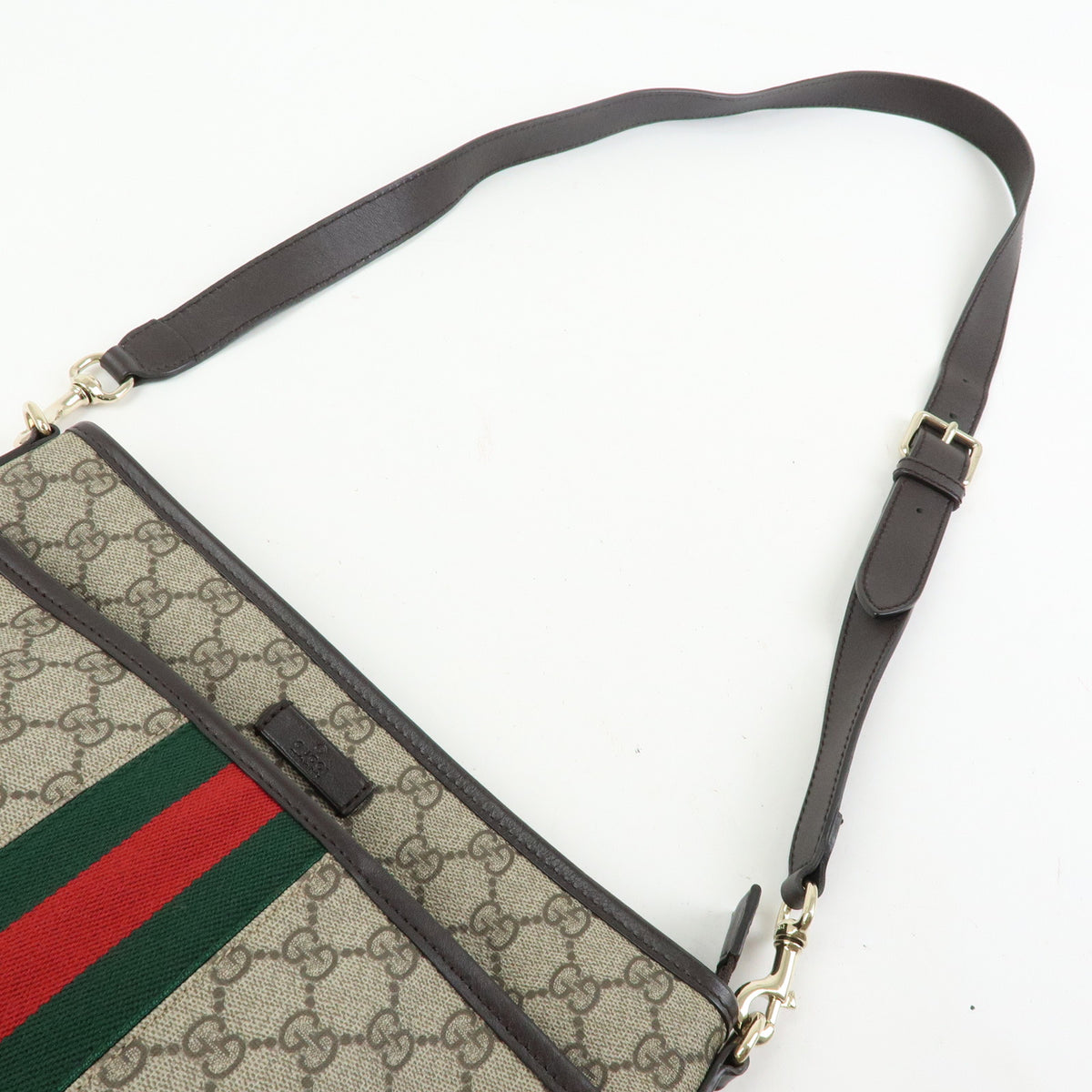 GUCCI Sherry GG Supereme Leather Shoulder Bag Beige 388926