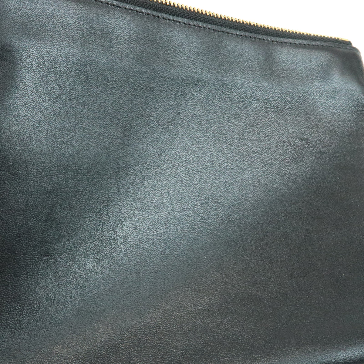 CELINE Trio Leather Shoulder Bag Crossbody Bag Black